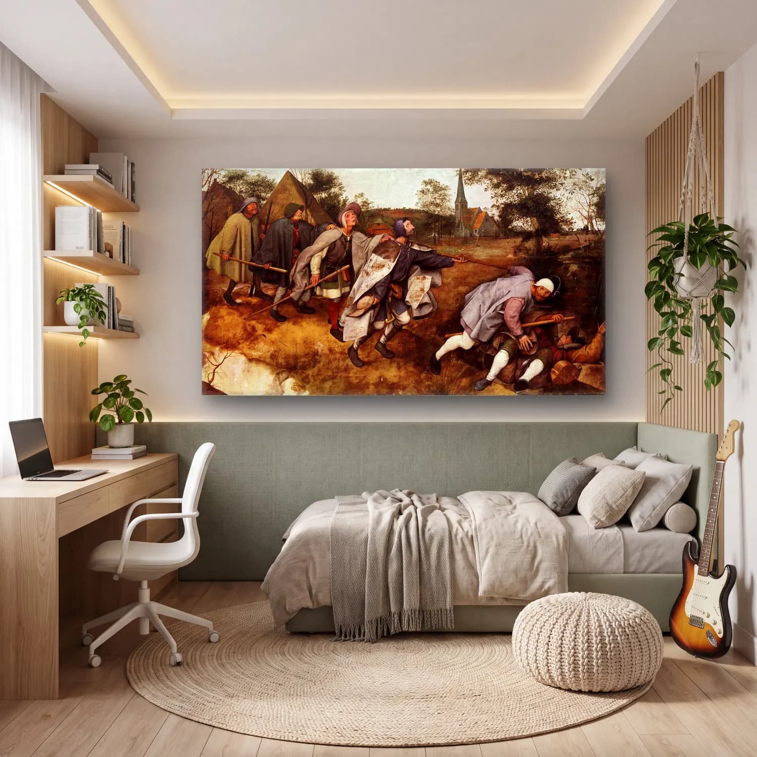 Pieter Bruegel – The Blind Leading the Blind cam tablo — genç odasında