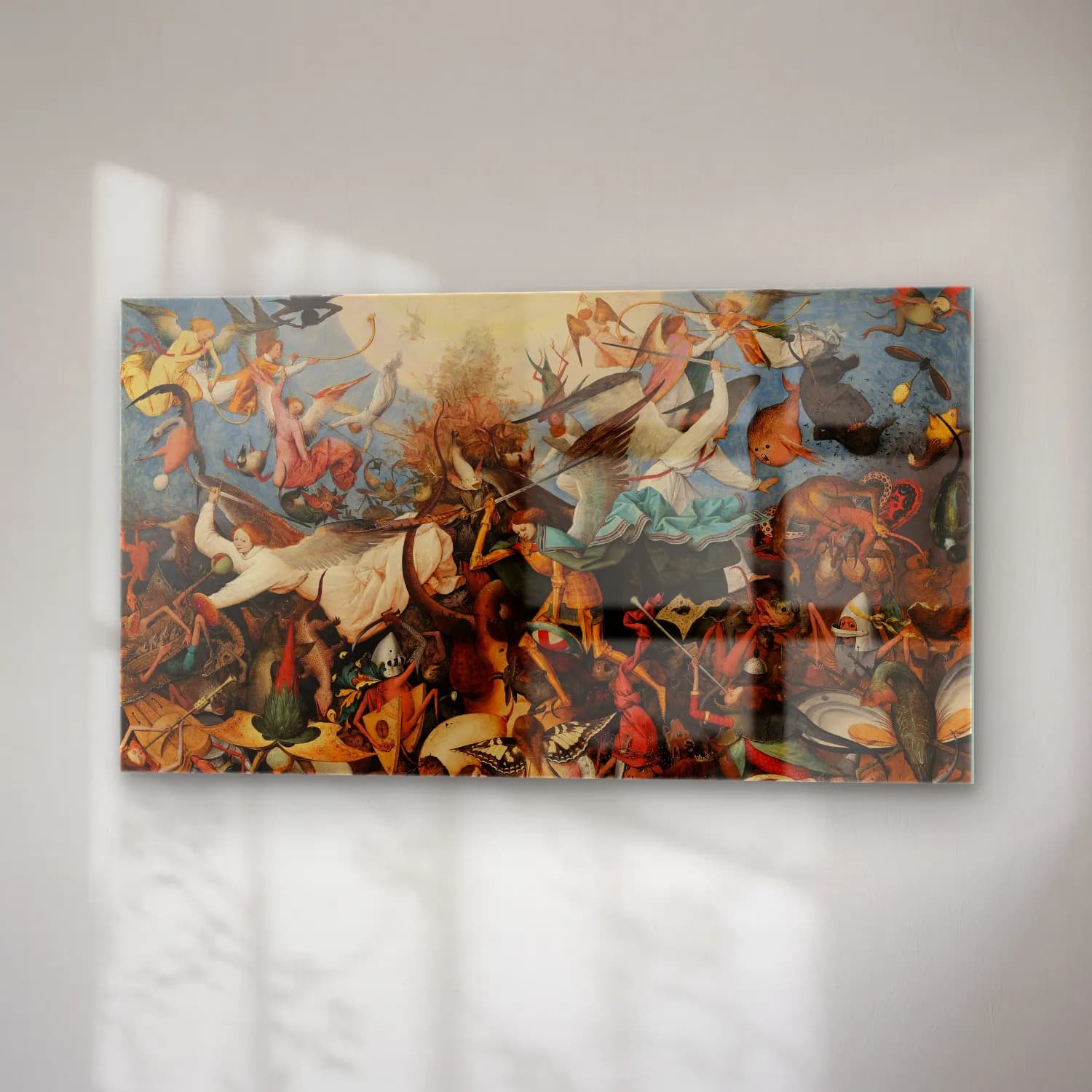 Pieter Bruegel – The Fall of the Rebel Angels cam tablo — sağ açıdan görünüm