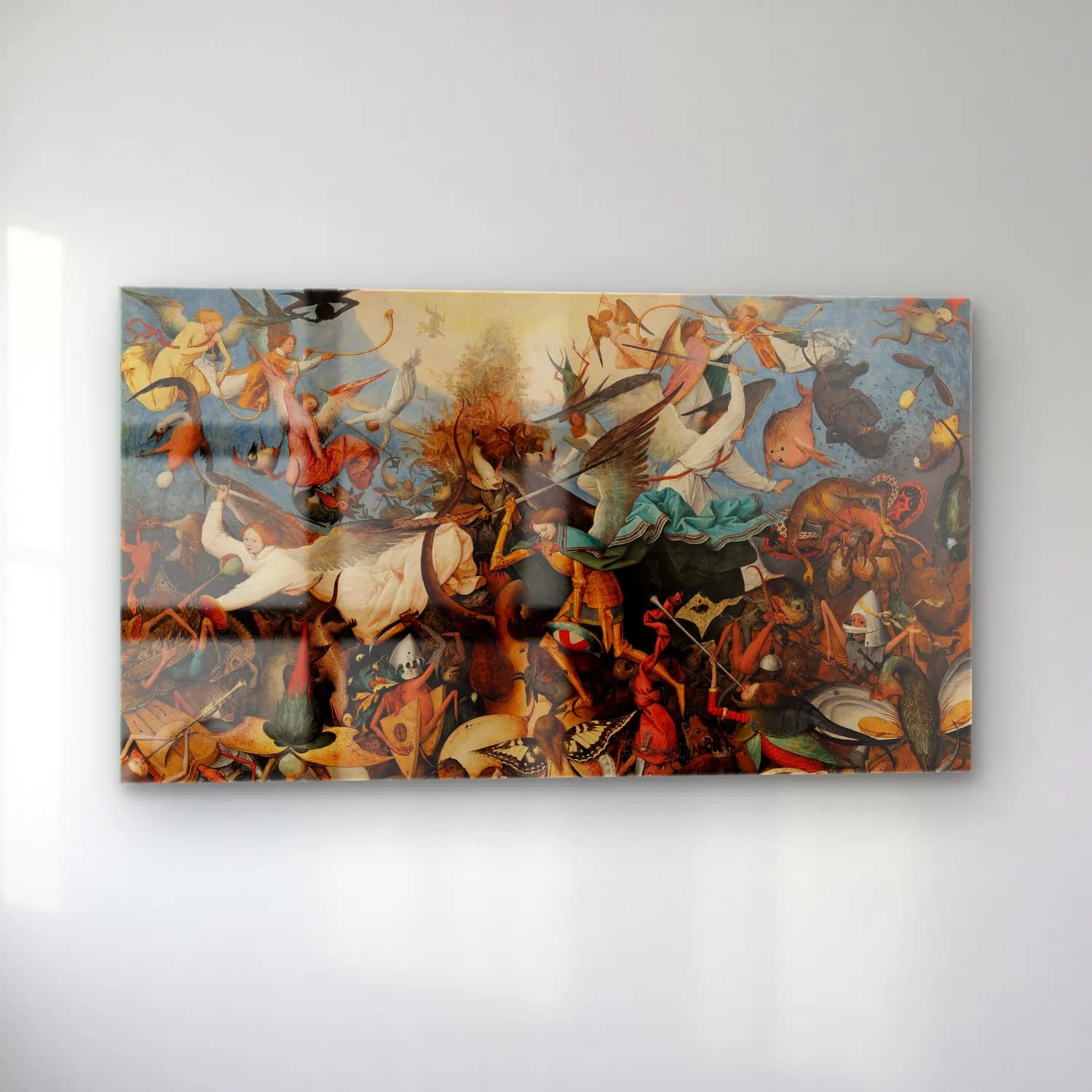 Pieter Bruegel – The Fall of the Rebel Angels cam tablo — sol açıdan görünüm
