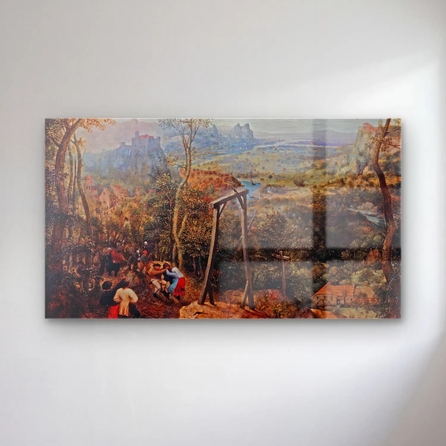 Pieter Bruegel – The Magpie on the Gallows cam tablo — Pieter Bruegel – The Magpie on the Gallows — yağlı boya savaş sahnesi