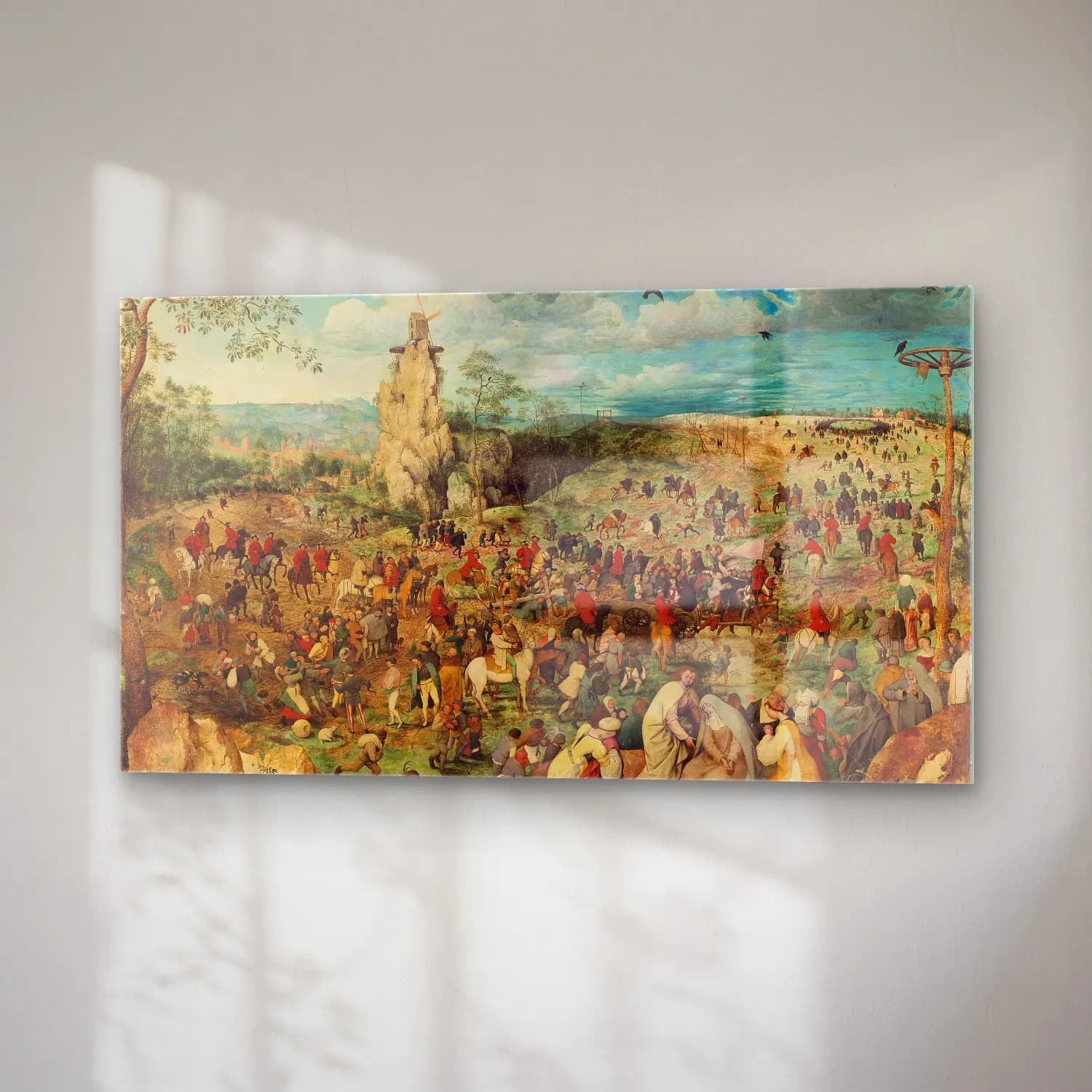 Pieter Bruegel – The Mill and the Cross cam tablo — sağ açıdan görünüm