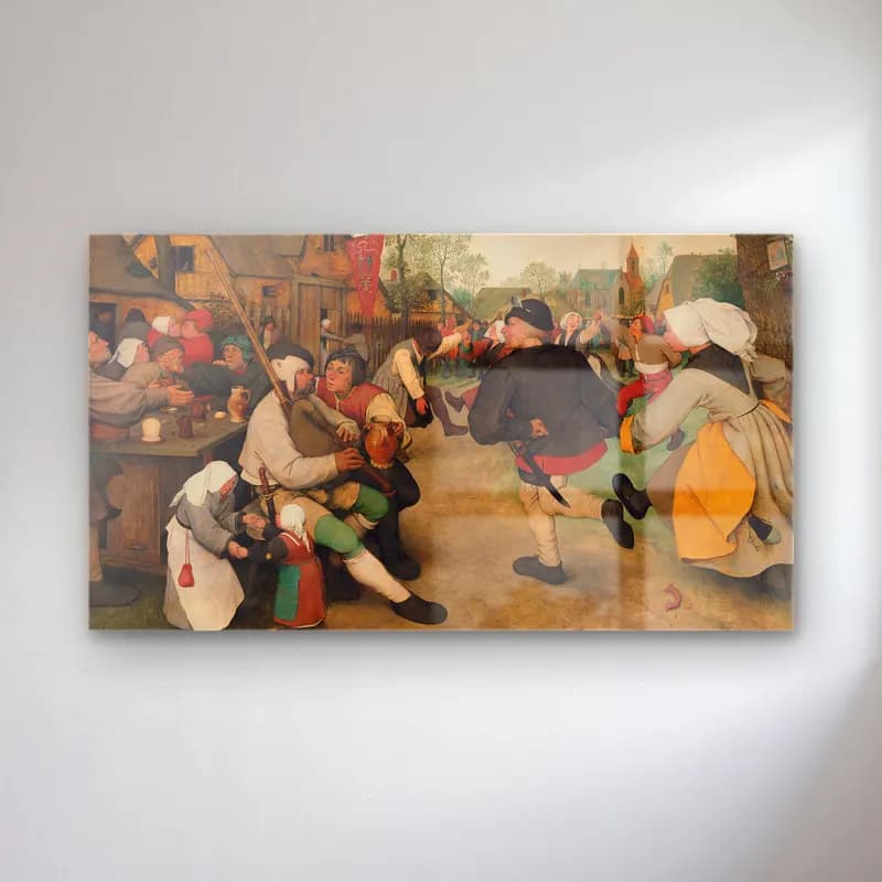 Pieter Bruegel – The Peasant Dance cam tablo — Pieter Bruegel – The Peasant Dance — empresyonist savaş sahnesi