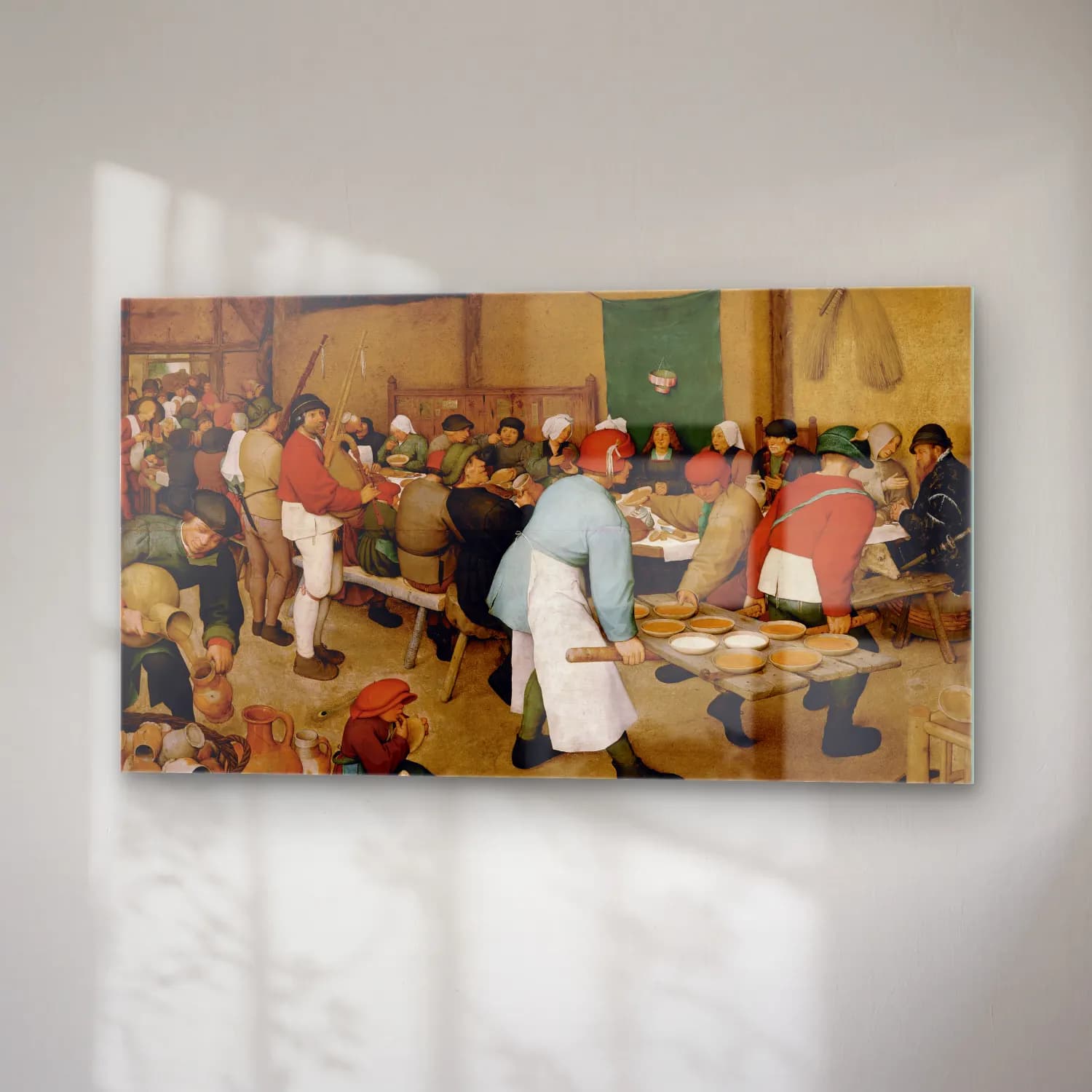 Pieter Bruegel – The Peasant Wedding cam tablo — sağ açıdan görünüm