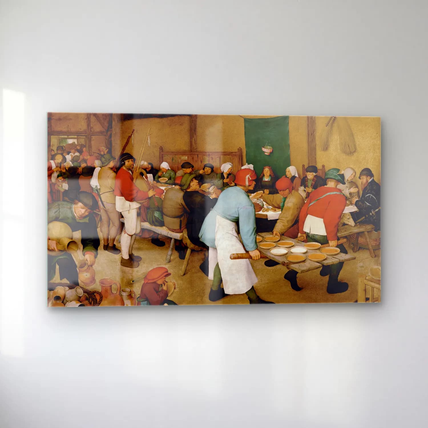 Pieter Bruegel – The Peasant Wedding cam tablo — sol açıdan görünüm