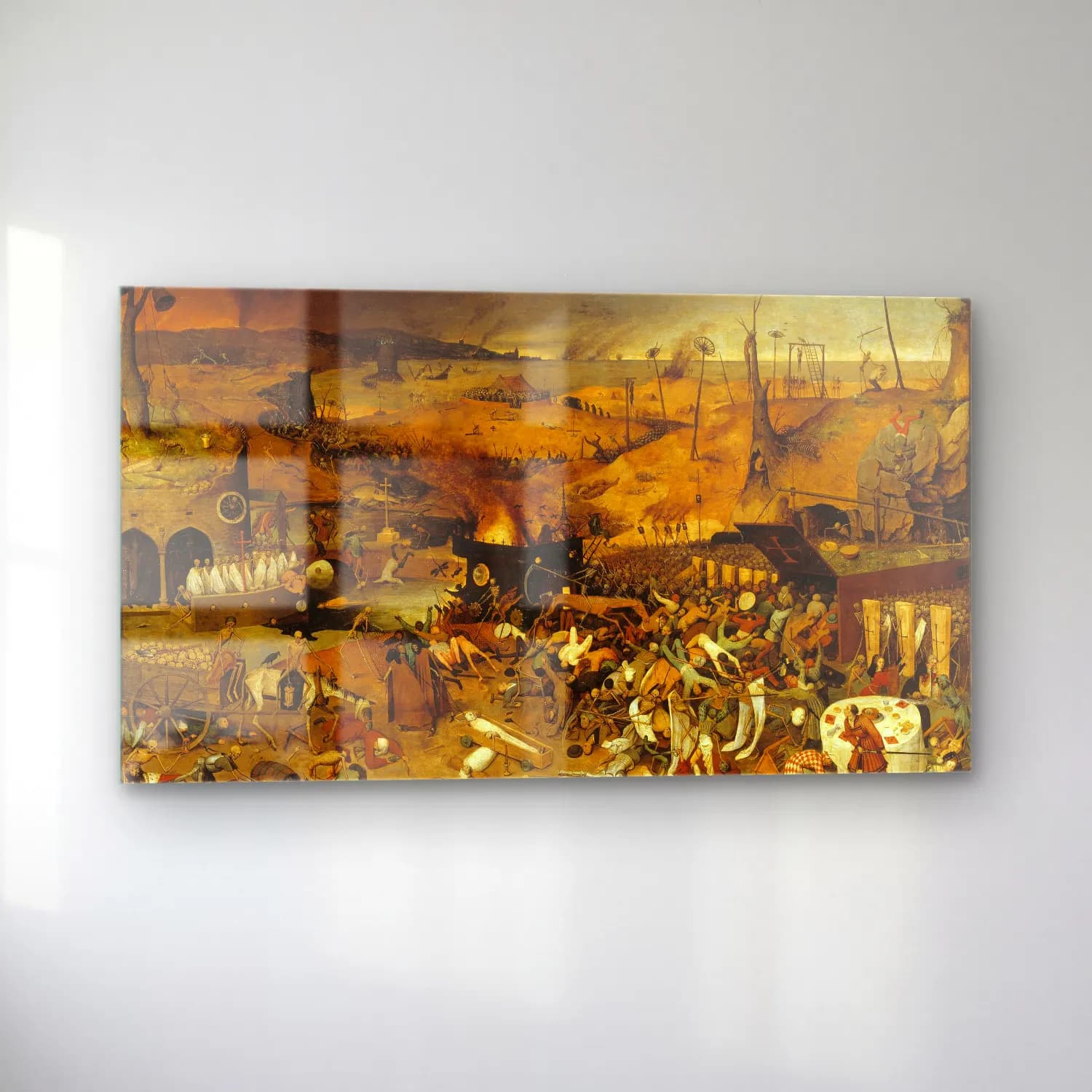 Pieter Bruegel – The Triumph of Death cam tablo — sol açıdan görünüm