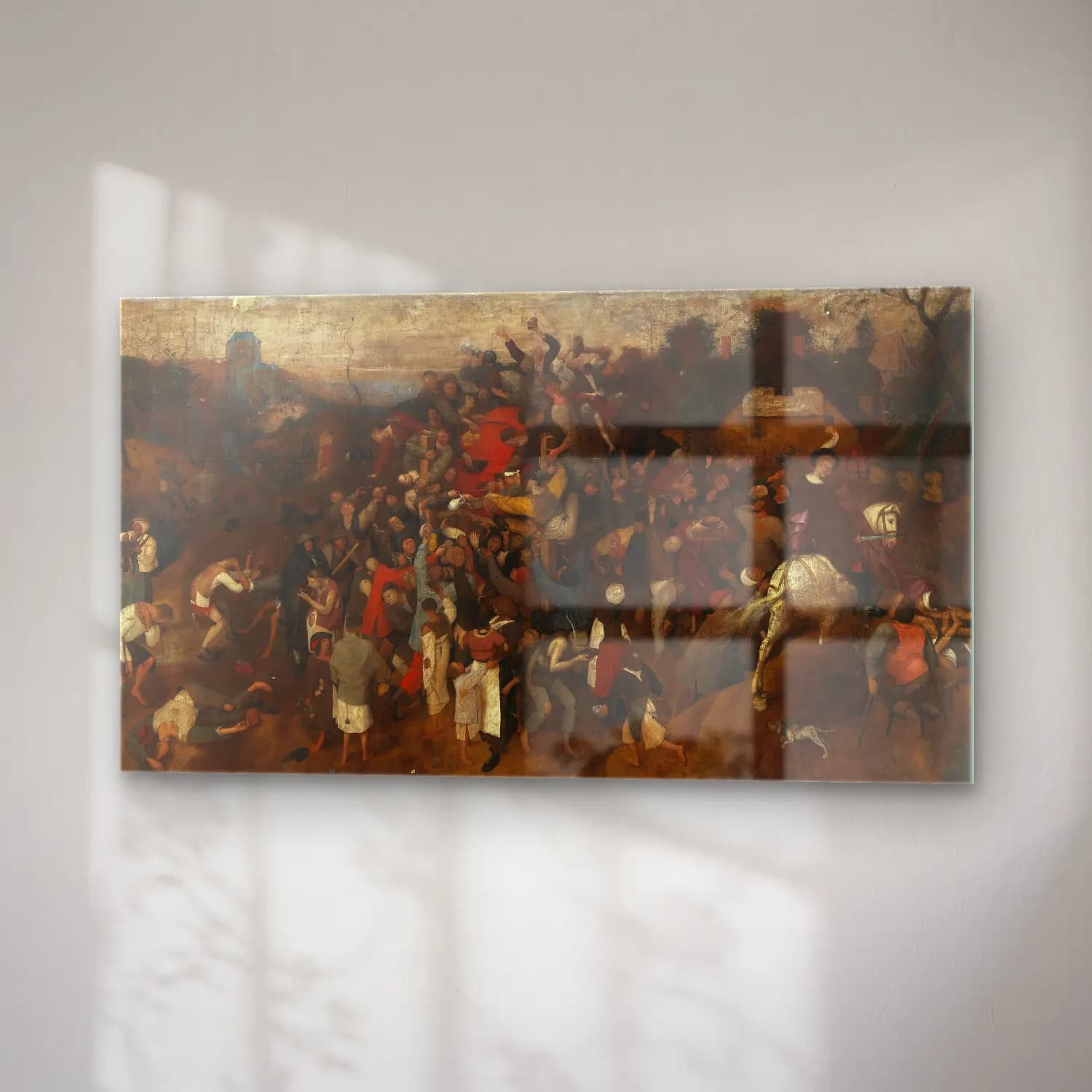Pieter Bruegel – The Wine Of Saint Martins Day cam tablo — sağ açıdan görünüm