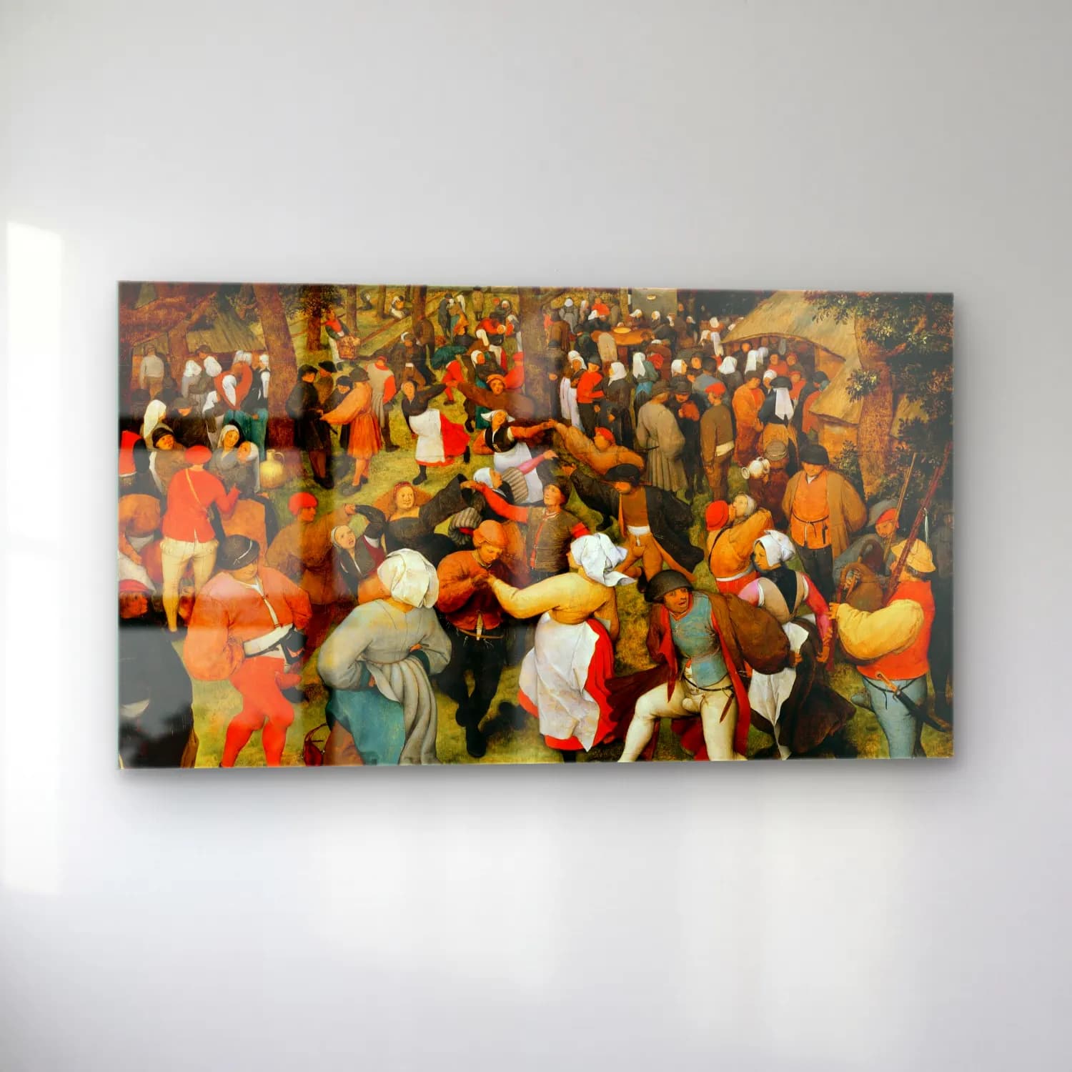 Pieter Bruegel – Wedding dance cam tablo — sol açıdan görünüm