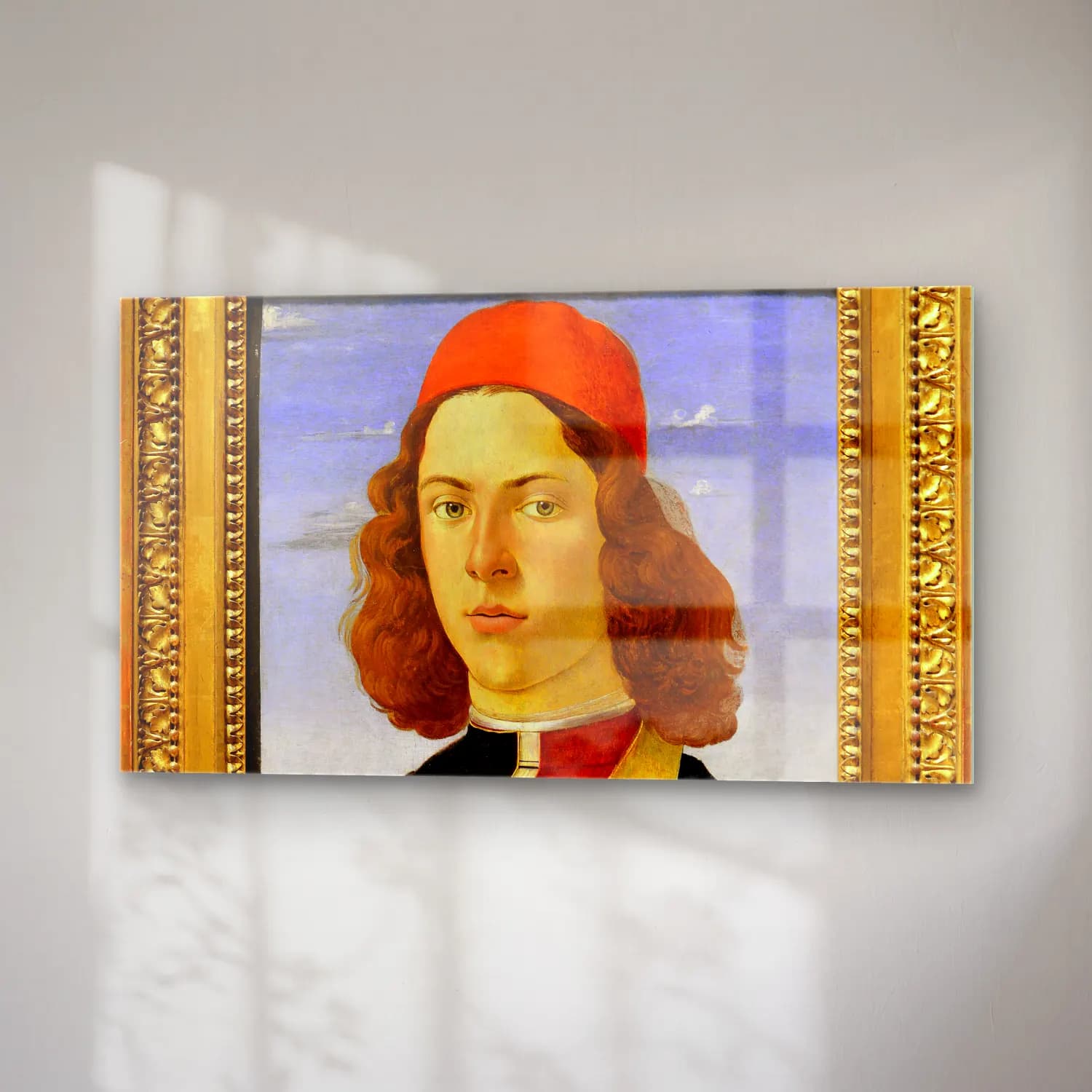 Sandro Botticelli – Portrait of young man cam tablo — sağ açıdan görünüm