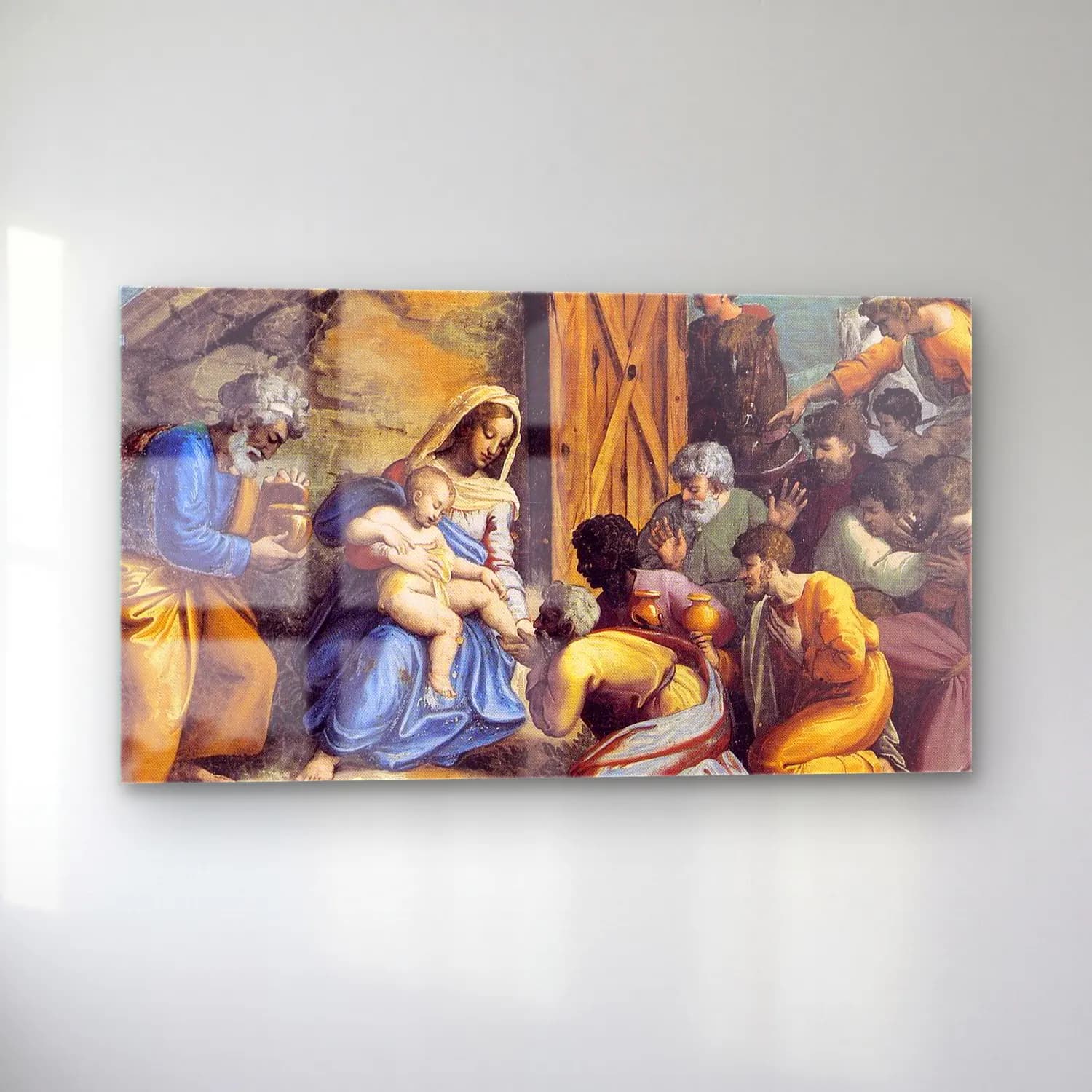 Raffaello Sanzio – Adoration of the Magi cam tablo — sol açıdan görünüm