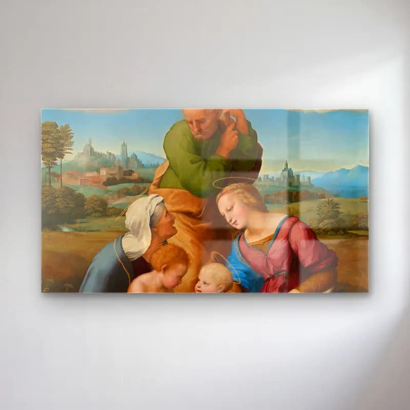 Raffaello Sanzio – Canigiani Holy Family cam tablo — Raffaello Sanzio – Canigiani Holy Family — yağlı boya dini sahne