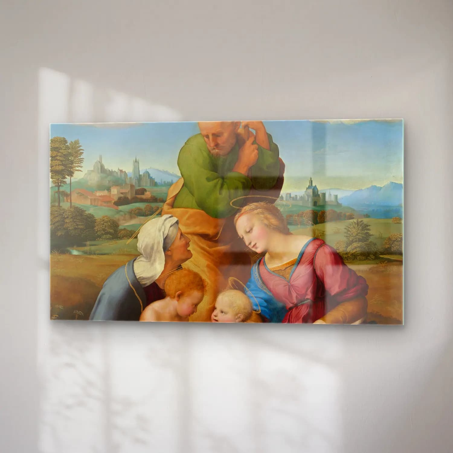 Raffaello Sanzio – Canigiani Holy Family cam tablo — sağ açıdan görünüm