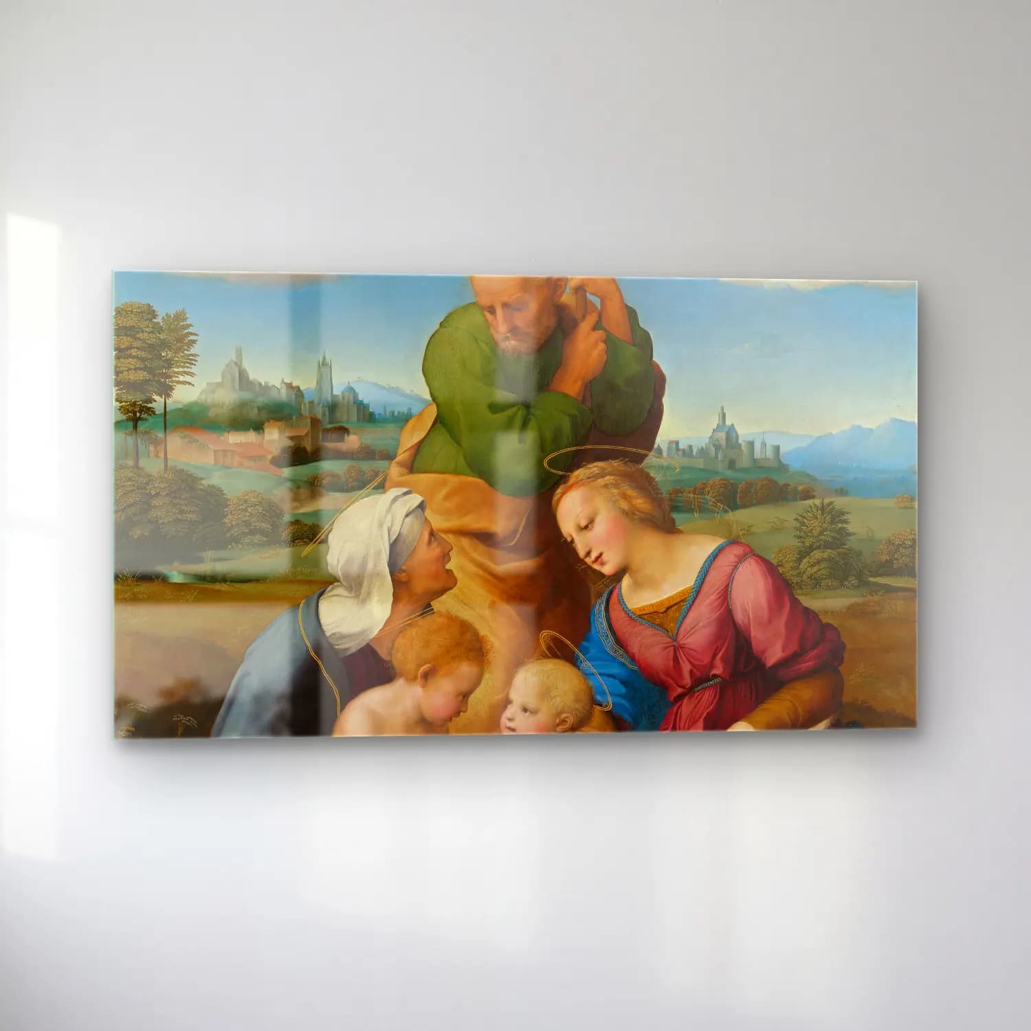 Raffaello Sanzio – Canigiani Holy Family cam tablo — sol açıdan görünüm