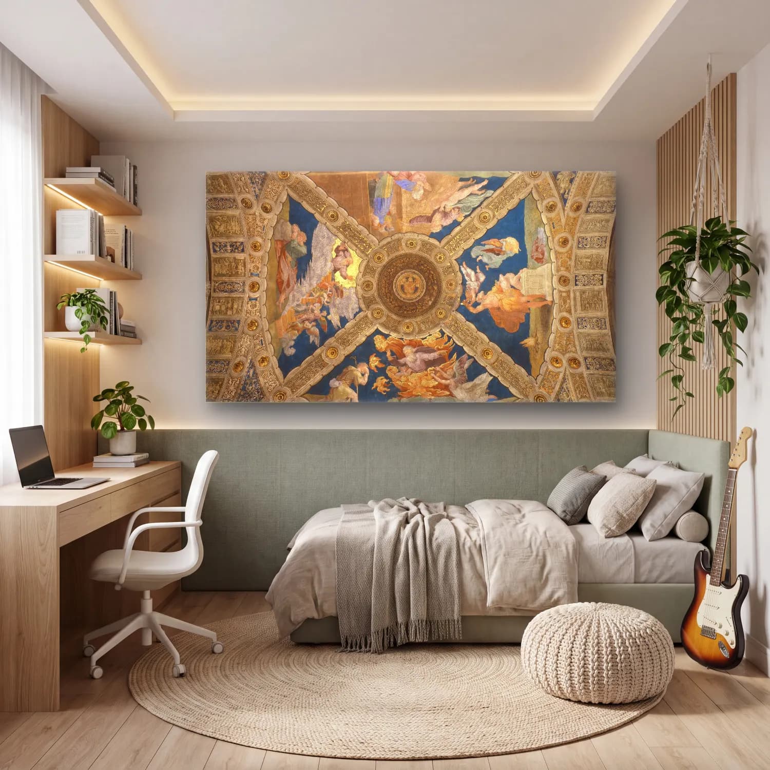 Raffaello Sanzio – Ceiling cam tablo — genç odasında
