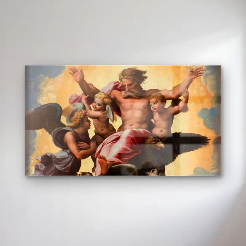 Raffaello Sanzio – Ezekiel s Vision cam tablo — Raffaello Sanzio – Ezekiel s Vision — yağlı boya dini sahne