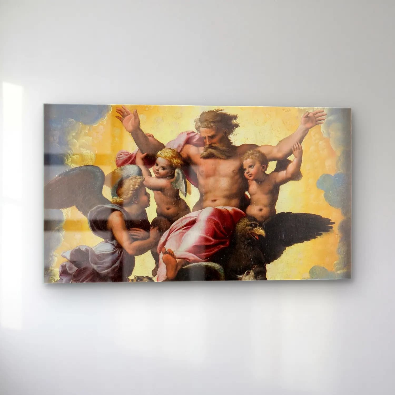 Raffaello Sanzio – Ezekiel s Vision cam tablo — sol açıdan görünüm