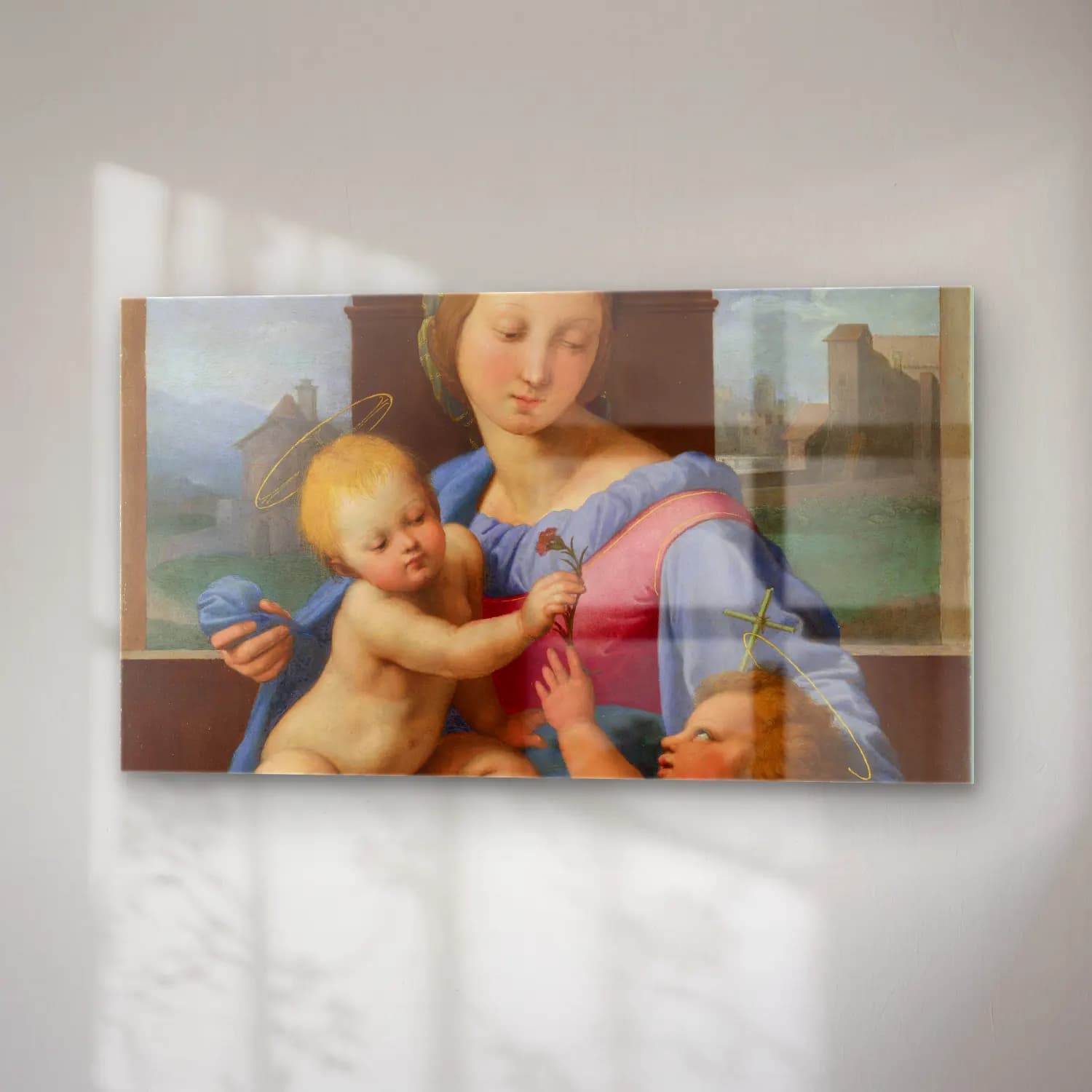 Raffaello Sanzio – Garvagh Madonna cam tablo — sağ açıdan görünüm