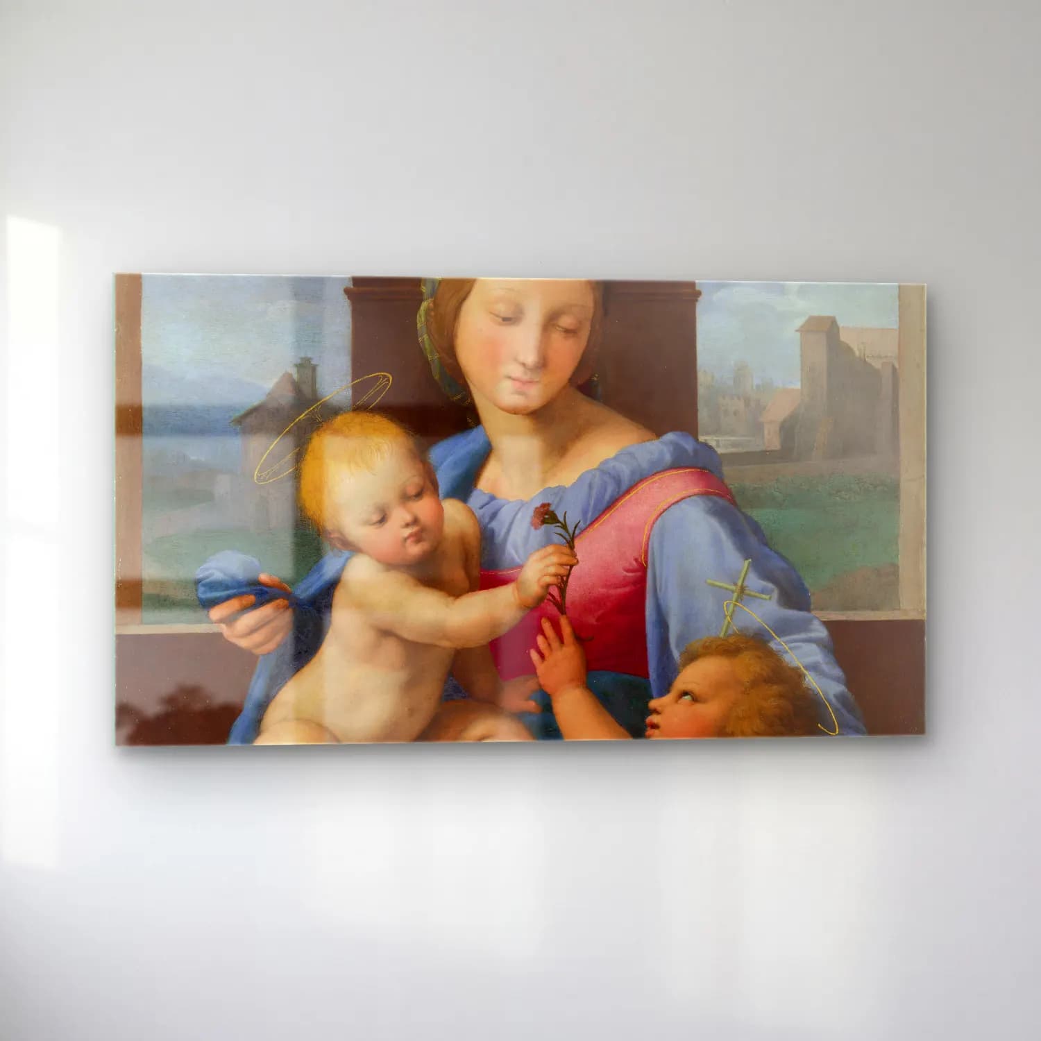 Raffaello Sanzio – Garvagh Madonna cam tablo — sol açıdan görünüm