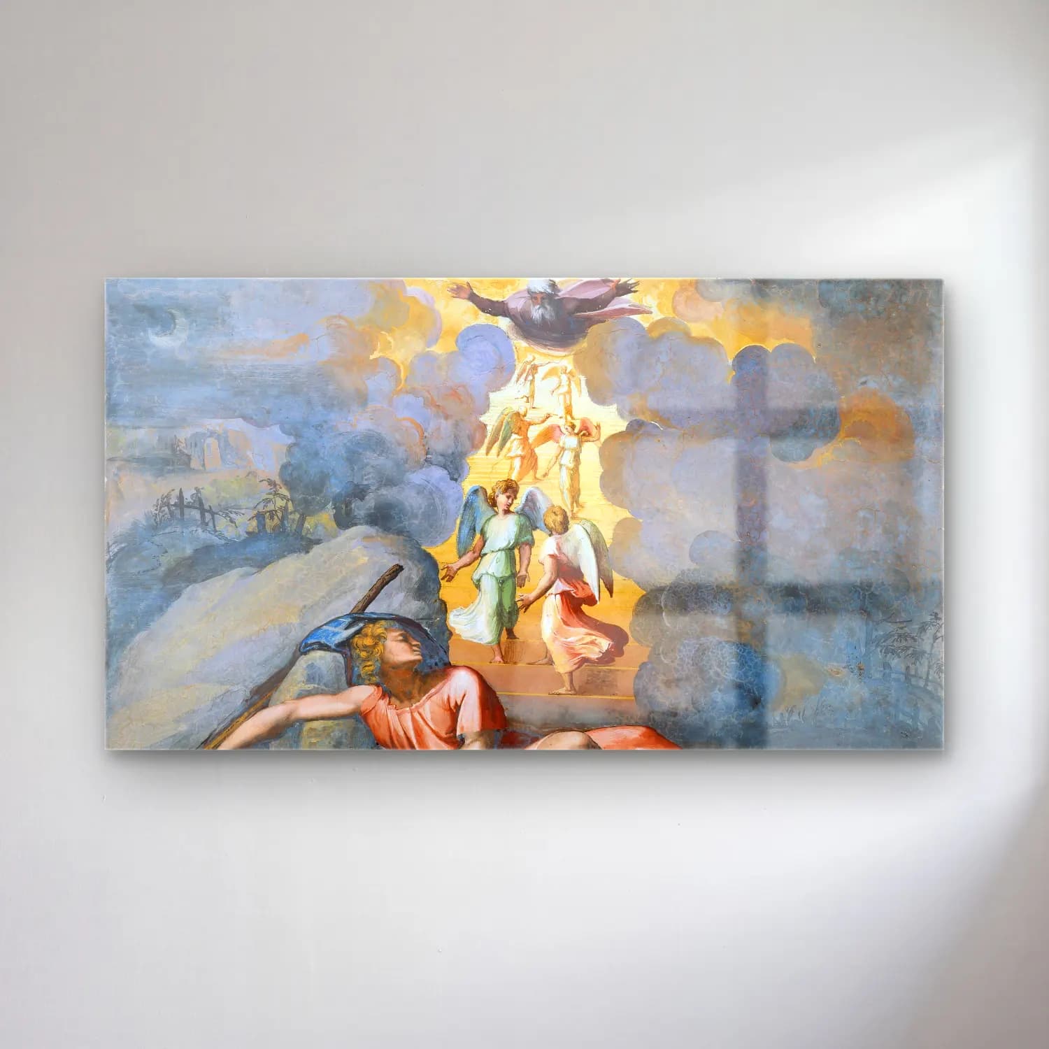 Raffaello Sanzio – Jacob s Dream cam tablo — Raffaello Sanzio – Jacob s Dream — yağlı boya dini sahne