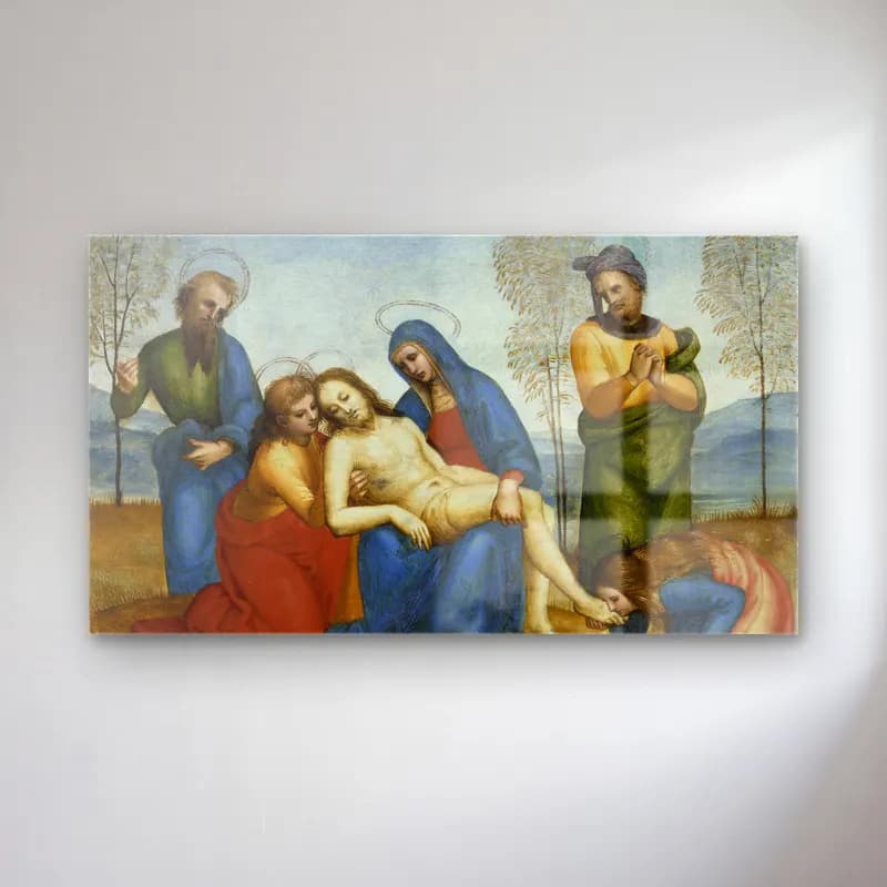 Raffaello Sanzio – Lamentation over the Dead Christ cam tablo — Raffaello Sanzio – Lamentation over the Dead Christ — yağlı boya dini sahne