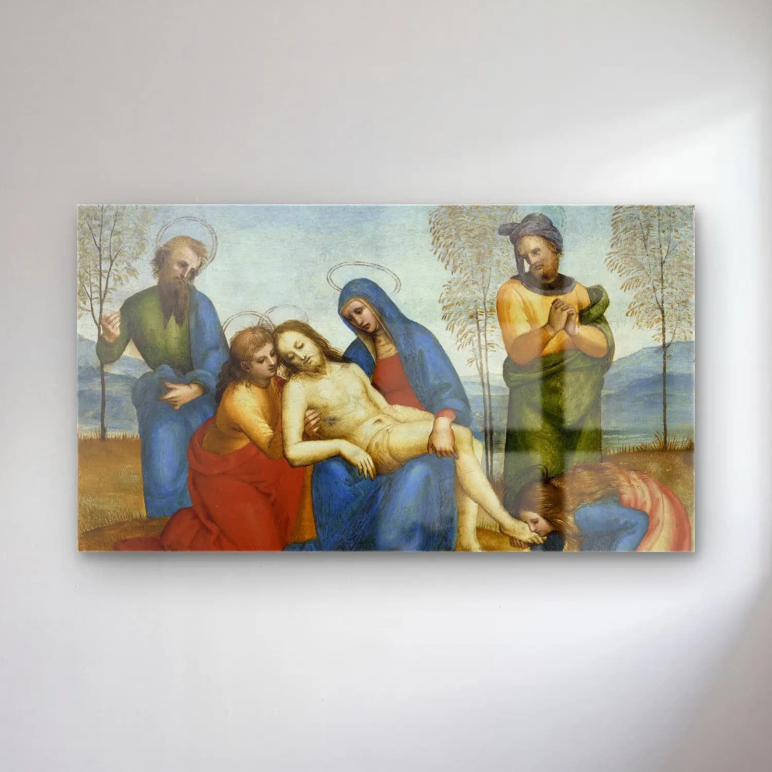 Raffaello Sanzio – Lamentation over the Dead Christ cam tablo — Raffaello Sanzio – Lamentation over the Dead Christ — yağlı boya dini sahne
