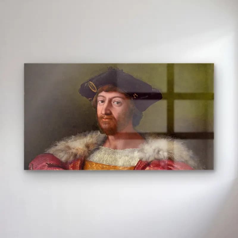 Raffaello Sanzio – Lorenzo de Medici, Duke of Urbino cam tablo — Raffaello Sanzio – Lorenzo de Medici, Duke of Urbino — yağlı boya erkek portresi