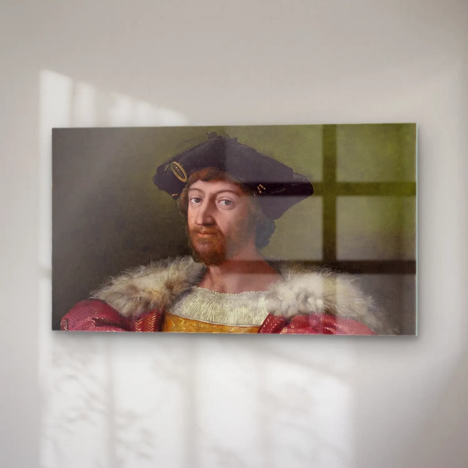 Raffaello Sanzio – Lorenzo de Medici, Duke of Urbino cam tablo — sağ açıdan görünüm
