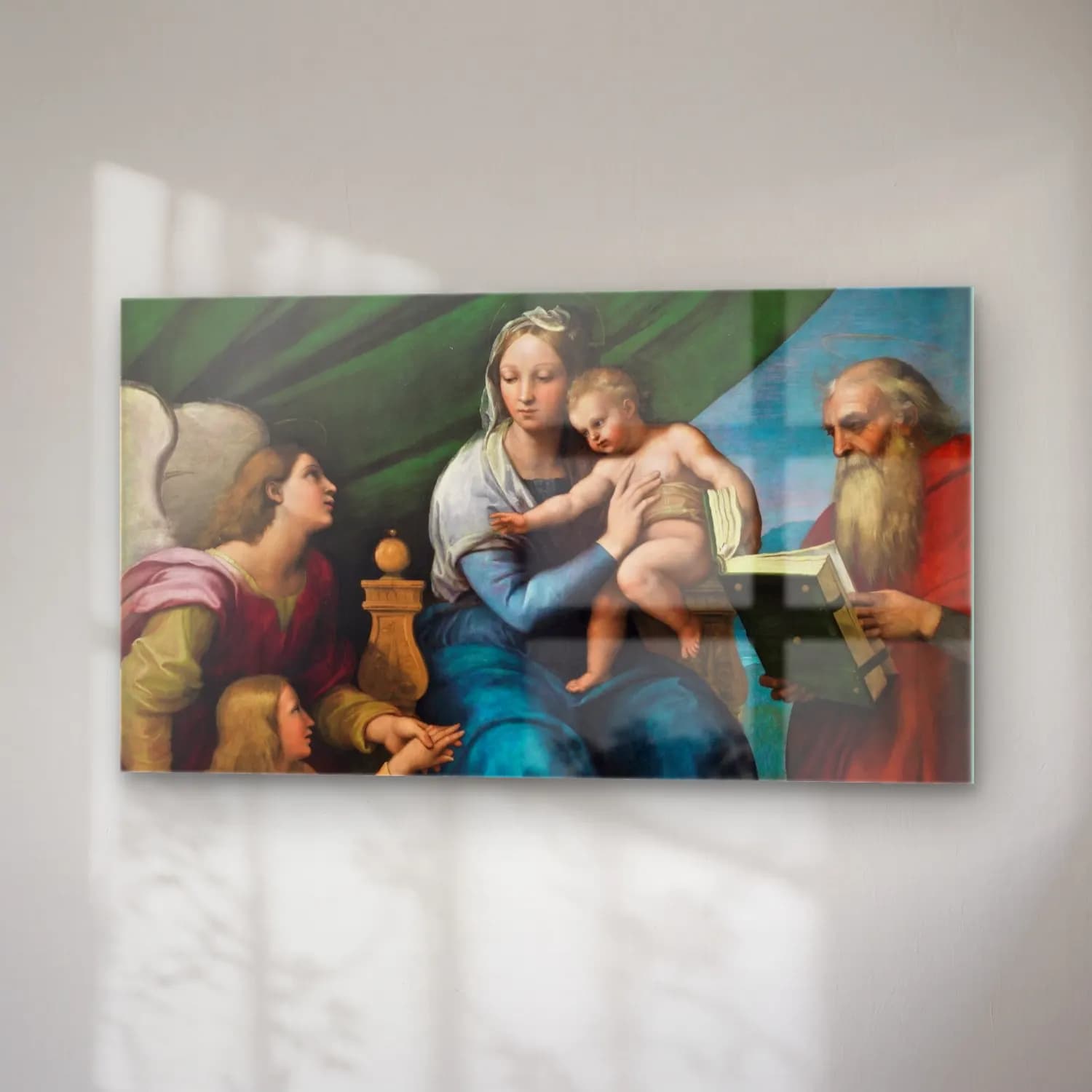 Raffaello Sanzio – Madonna with the Fish cam tablo — sağ açıdan görünüm