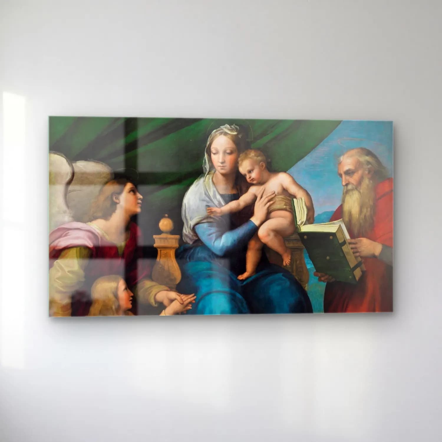 Raffaello Sanzio – Madonna with the Fish cam tablo — sol açıdan görünüm