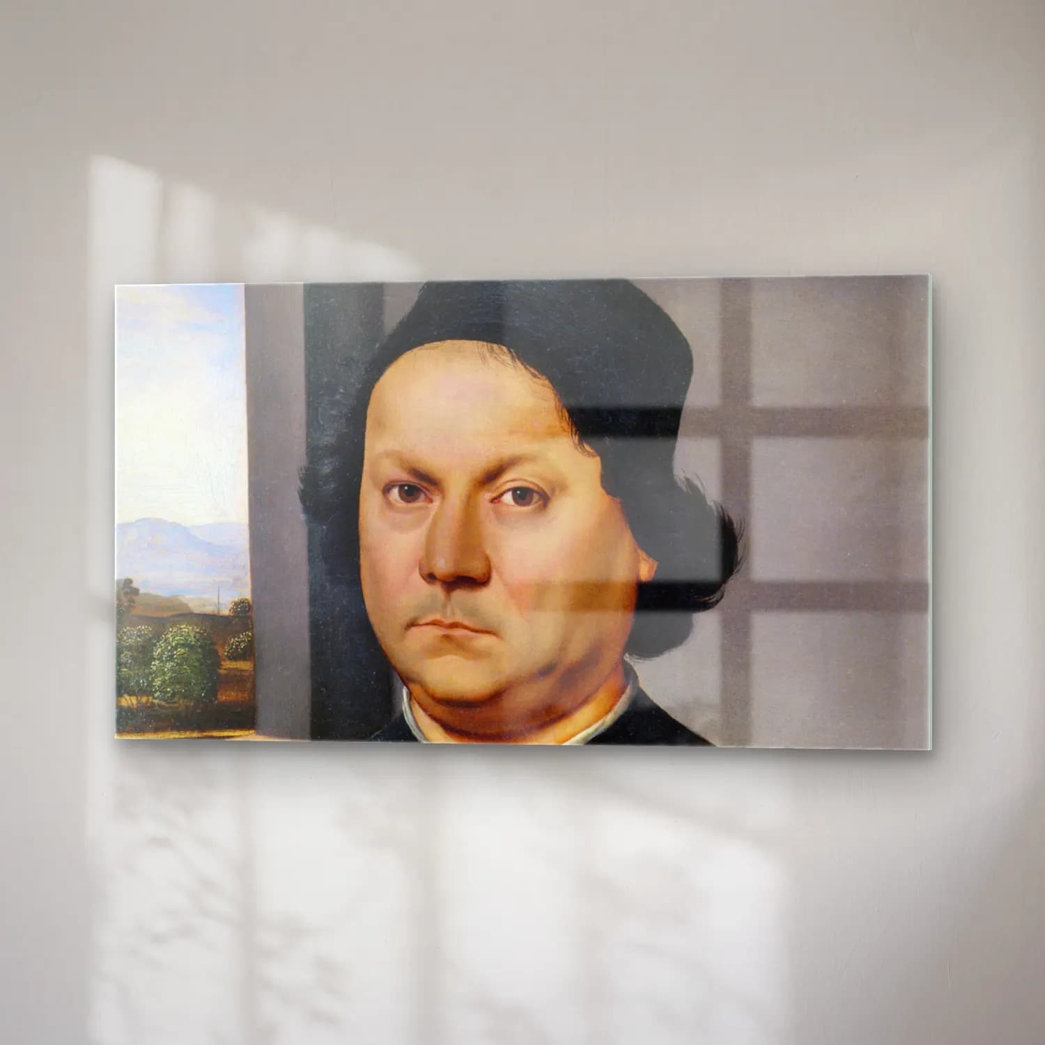 Raffaello Sanzio – Portrait of Perugino cam tablo — sağ açıdan görünüm