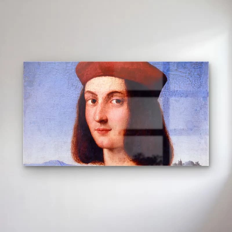 Raffaello Sanzio – Portrait of Pietro Bembo cam tablo — Raffaello Sanzio – Portrait of Pietro Bembo — yağlı boya erkek portresi