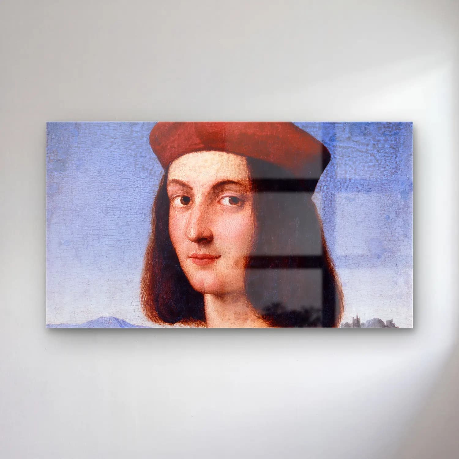 Raffaello Sanzio – Portrait of Pietro Bembo cam tablo — Raffaello Sanzio – Portrait of Pietro Bembo — yağlı boya erkek portresi