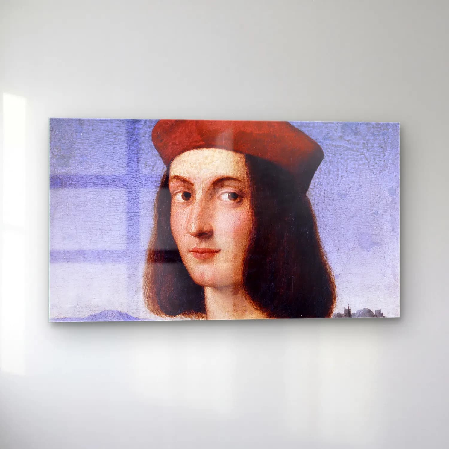 Raffaello Sanzio – Portrait of Pietro Bembo cam tablo — sol açıdan görünüm