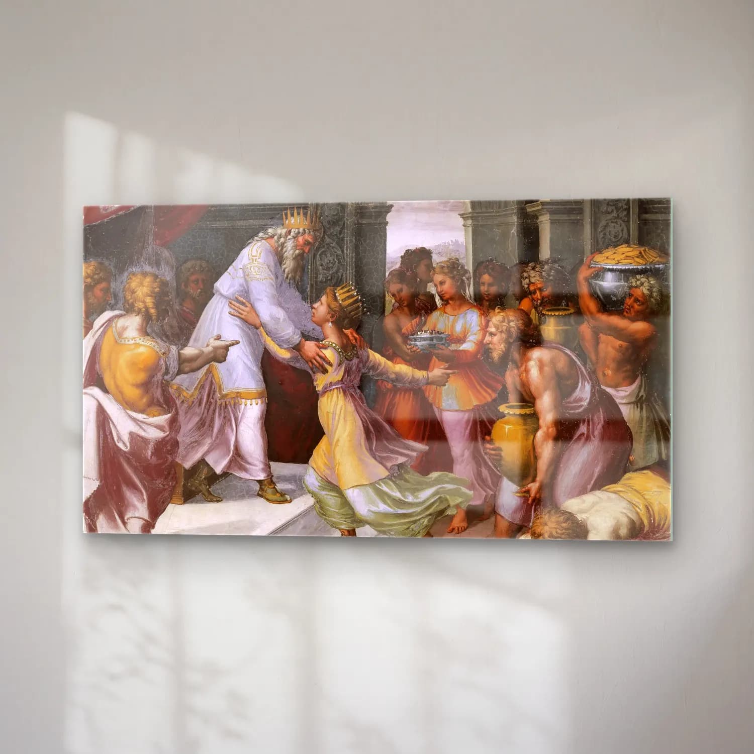 Raffaello Sanzio – Sheba and Solomon cam tablo — sağ açıdan görünüm