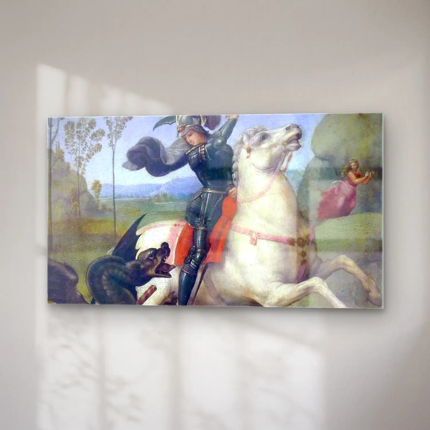 Raffaello Sanzio – St. George and the dragon cam tablo — sağ açıdan görünüm