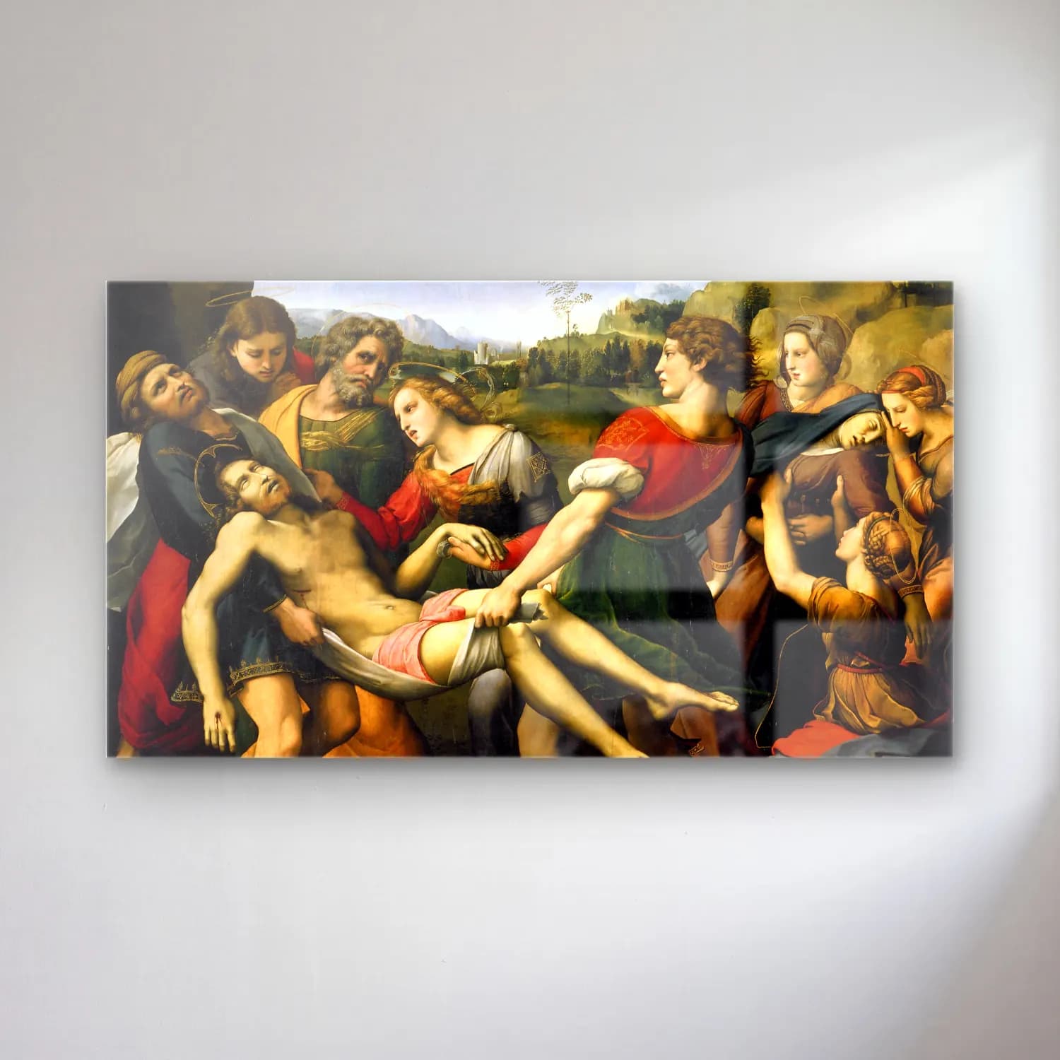 Raffaello Sanzio – The Deposition cam tablo — Raffaello Sanzio – The Deposition — yağlı boya dini sahne