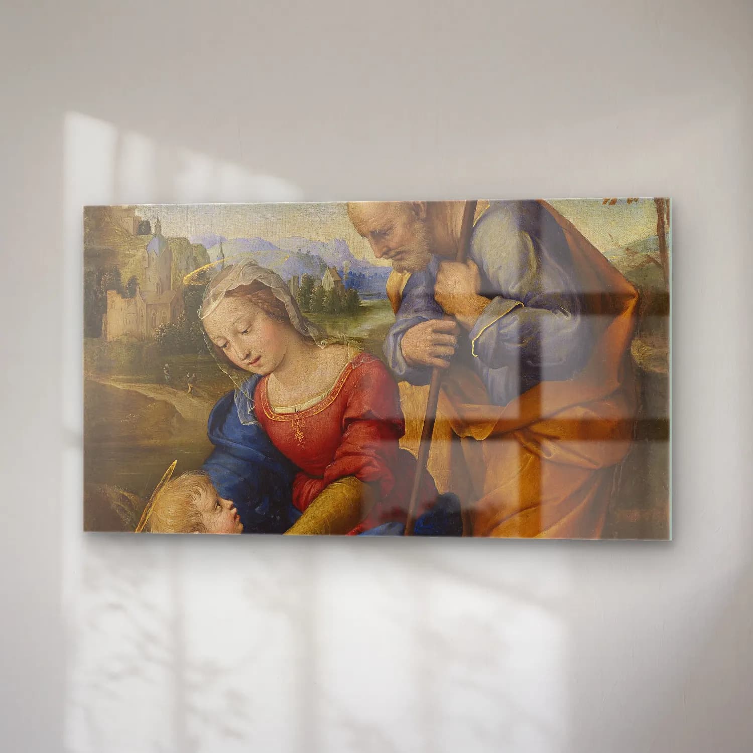 Raffaello Sanzio – The Holy Family with a Lamb cam tablo — sağ açıdan görünüm
