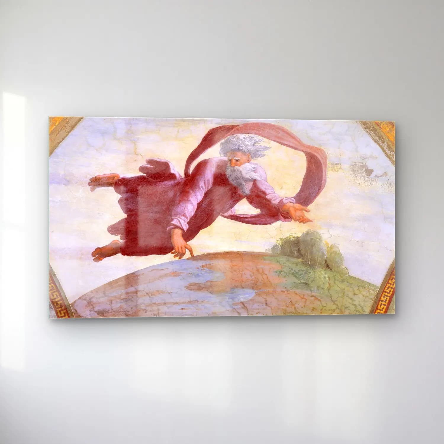 Raffaello Sanzio – The Separation of Land and Water cam tablo — sol açıdan görünüm