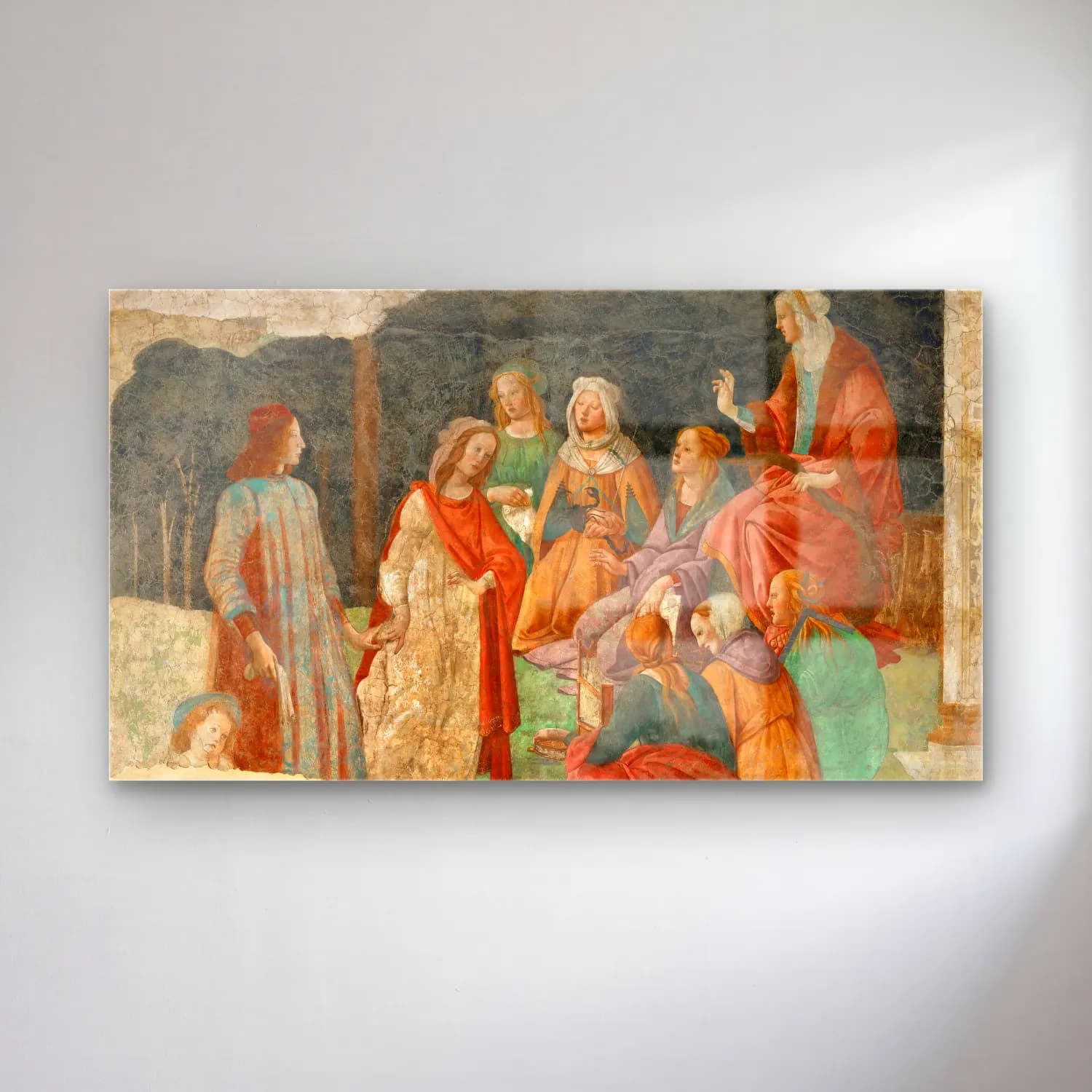 Sandro Botticelli – A Young Man Being Introduced to the Seven Liberal Arts cam tablo — Sandro Botticelli – A Young Man Being Introduced to the Seven Liberal Arts — yağlı boya dini sahne