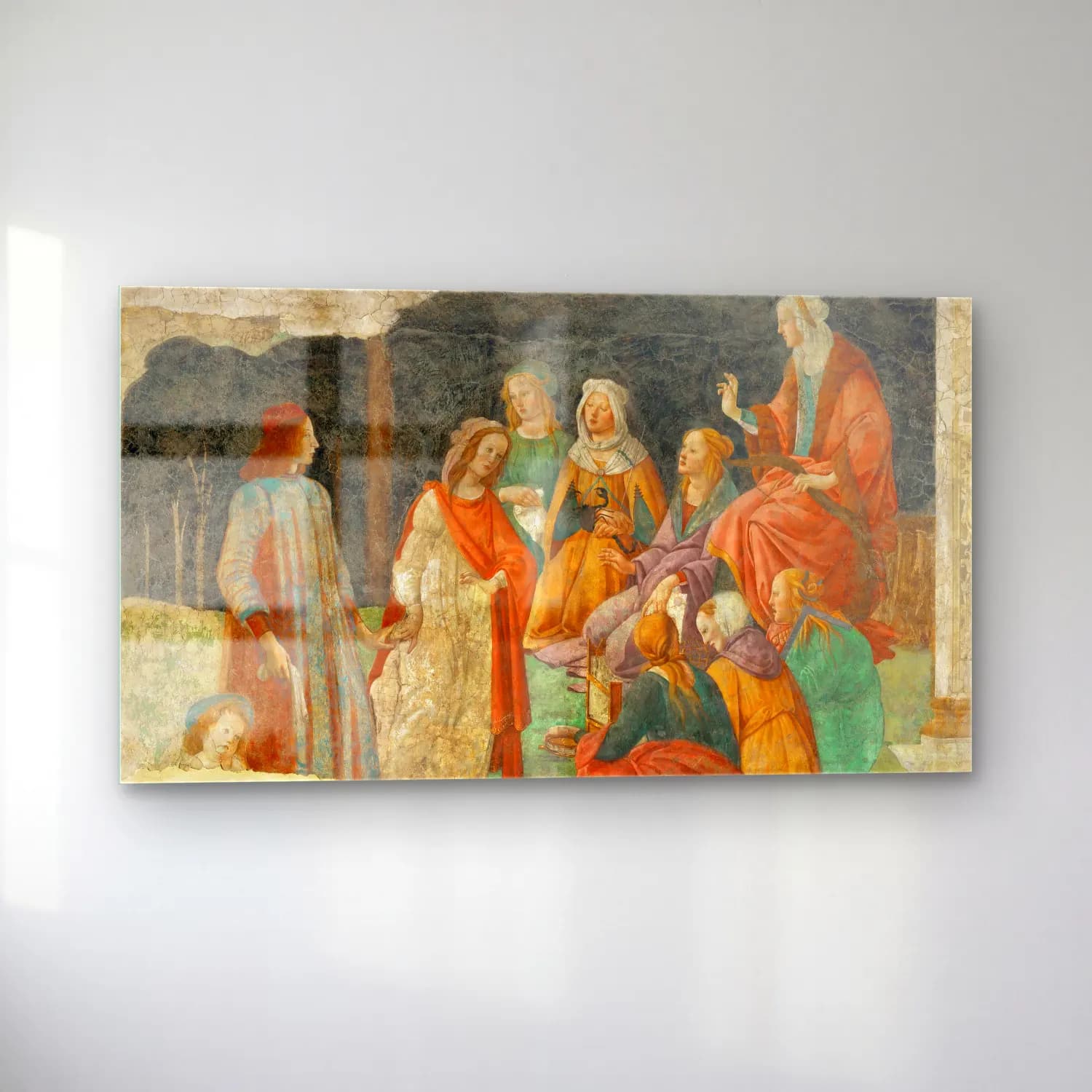 Sandro Botticelli – A Young Man Being Introduced to the Seven Liberal Arts cam tablo — sol açıdan görünüm