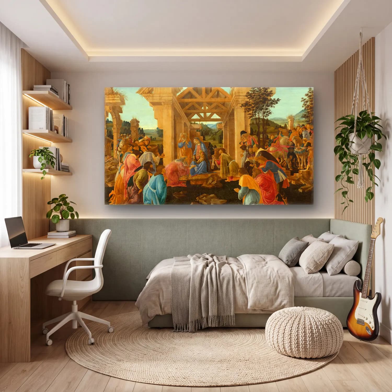 Sandro Botticelli – Adoration of the Magi cam tablo — genç odasında