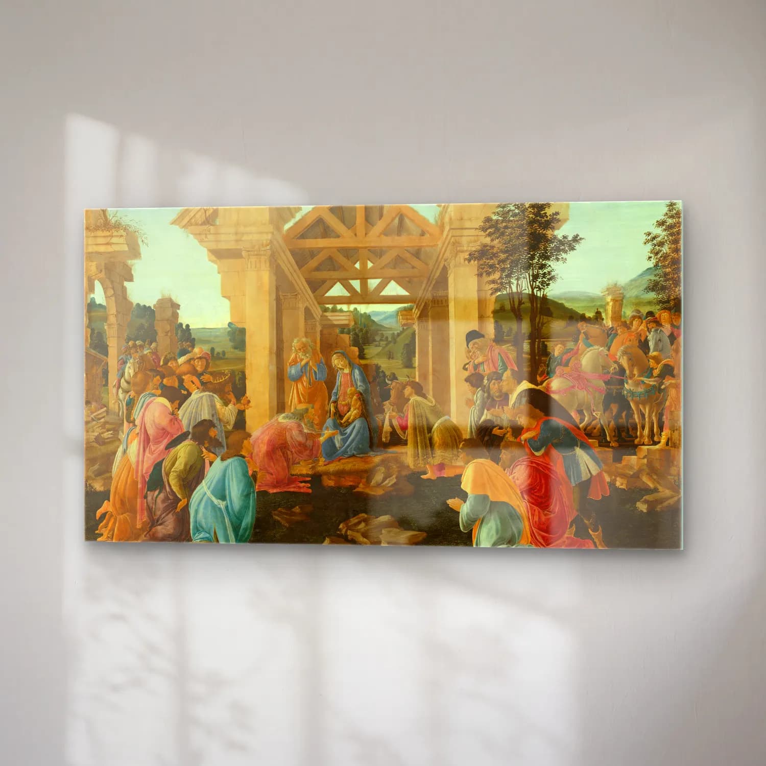 Sandro Botticelli – Adoration of the Magi cam tablo — sağ açıdan görünüm