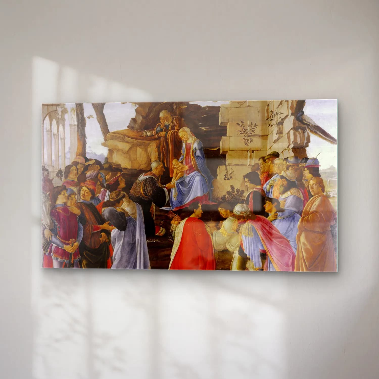 Sandro Botticelli – Botticelli Adoration of the Magi cam tablo — sağ açıdan görünüm