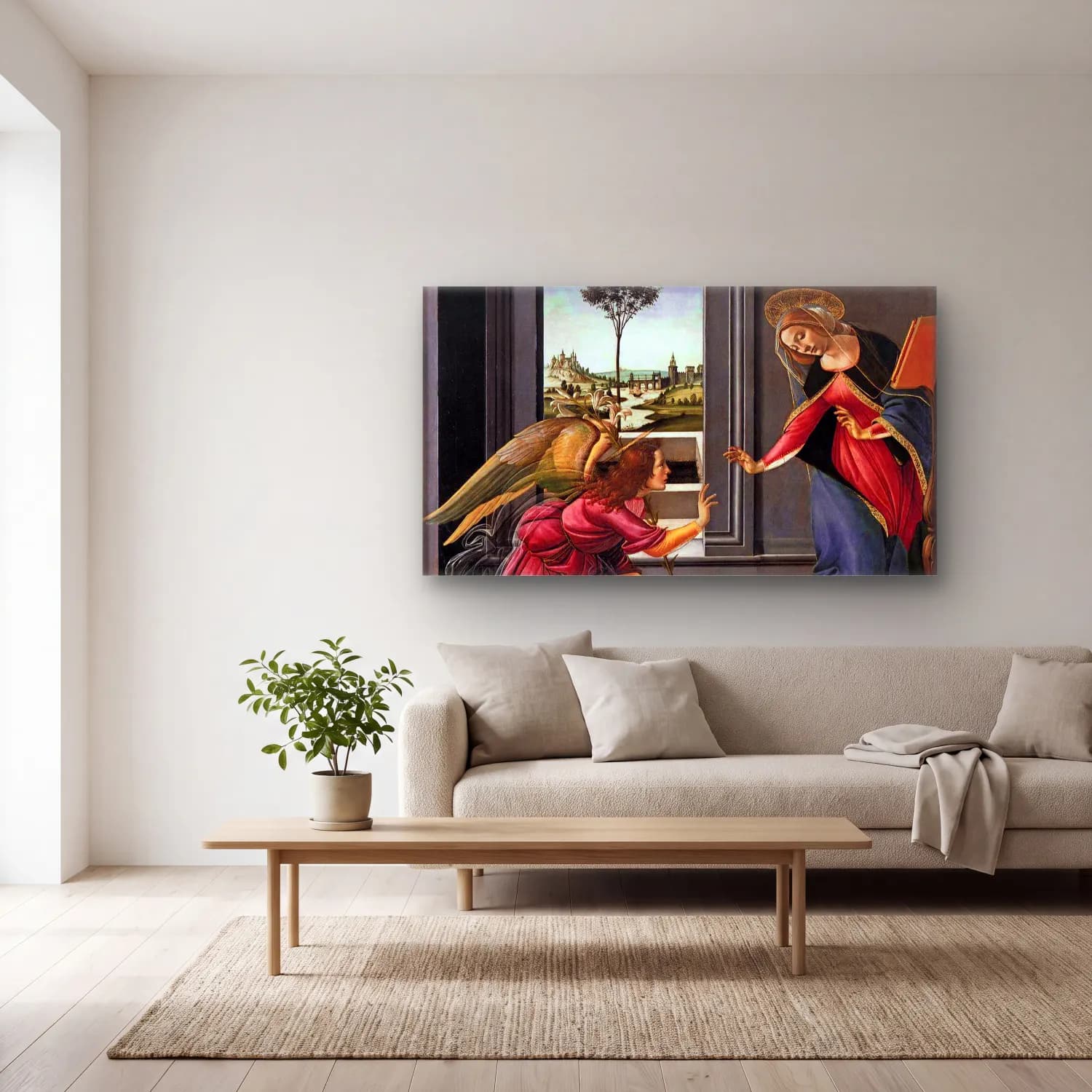 Sandro Botticelli – Cestello Annunciation cam tablo — açık renk salonda
