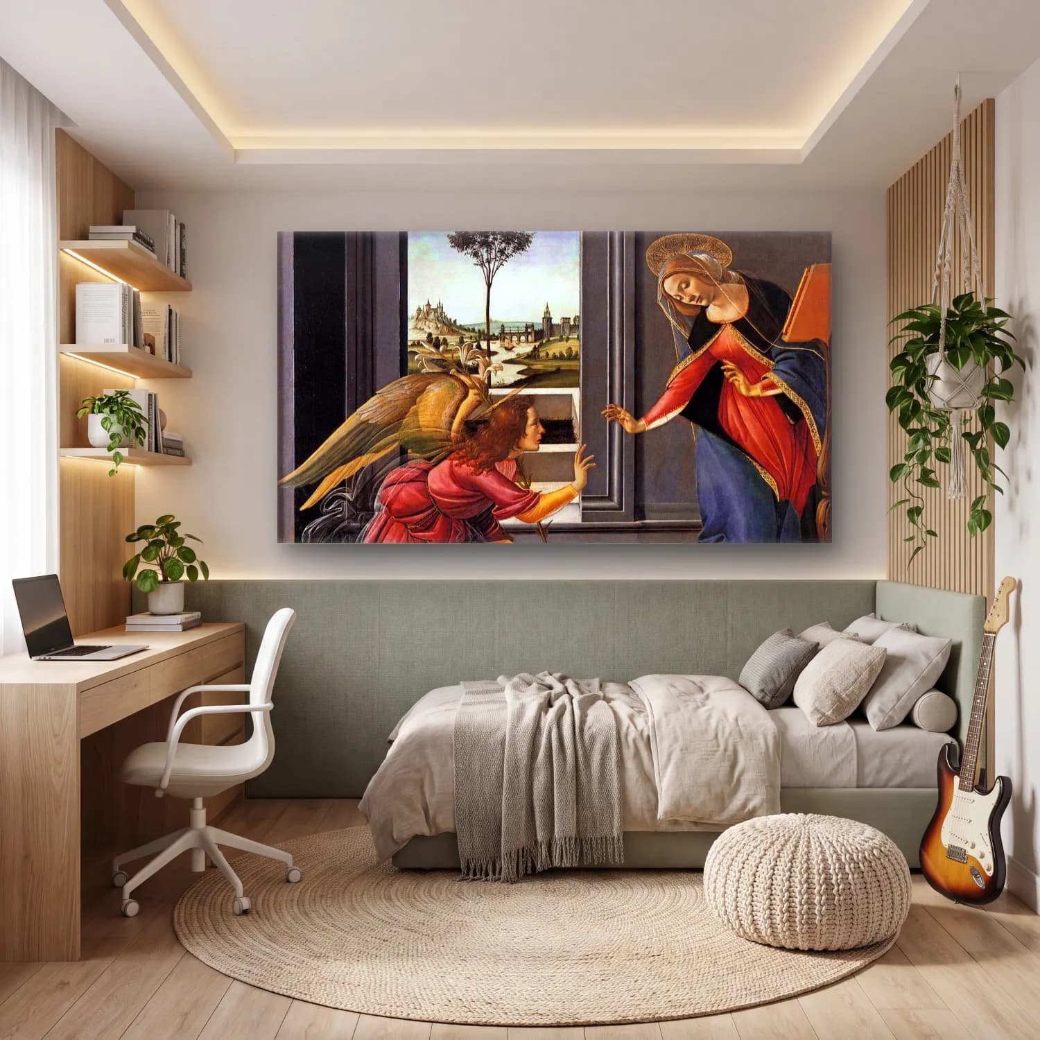 Sandro Botticelli – Cestello Annunciation cam tablo — genç odasında
