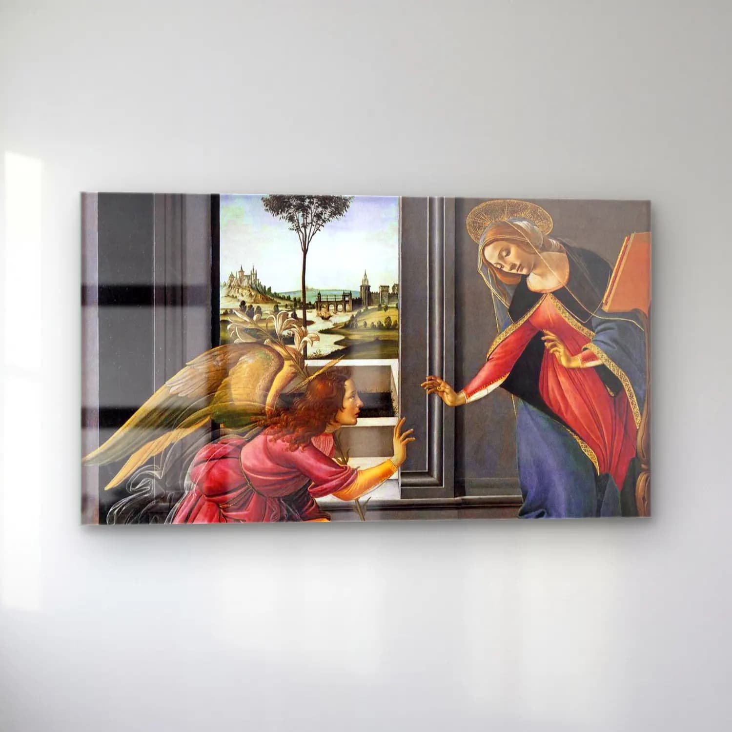 Sandro Botticelli – Cestello Annunciation cam tablo — sol açıdan görünüm