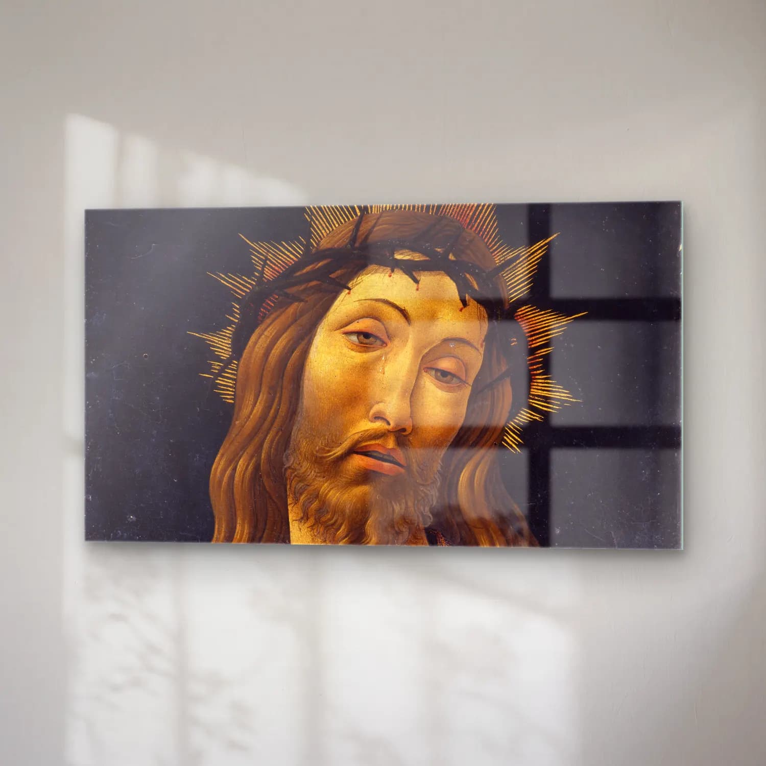 Sandro Botticelli – Christ Crowned with Thorns cam tablo — sağ açıdan görünüm