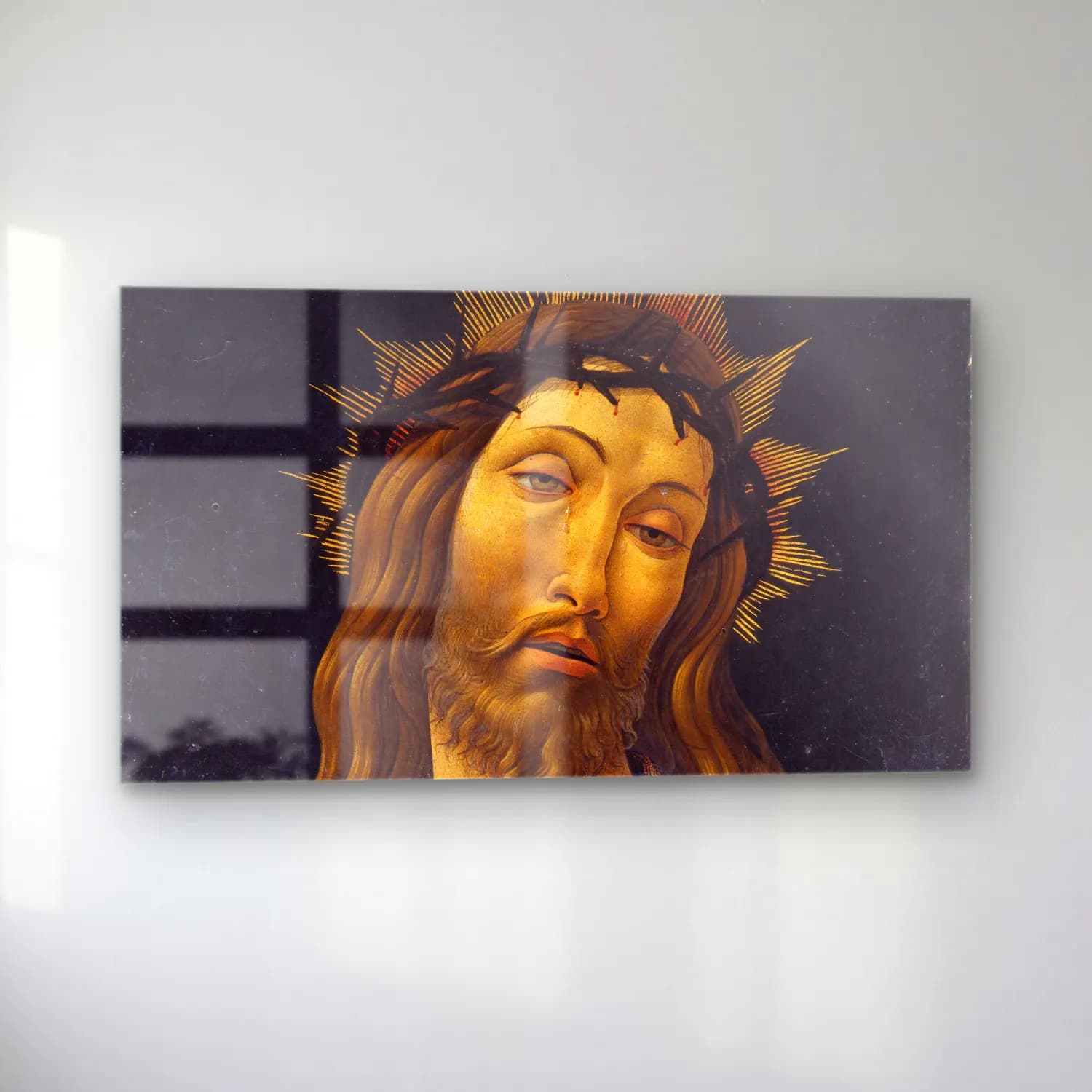 Sandro Botticelli – Christ Crowned with Thorns cam tablo — sol açıdan görünüm