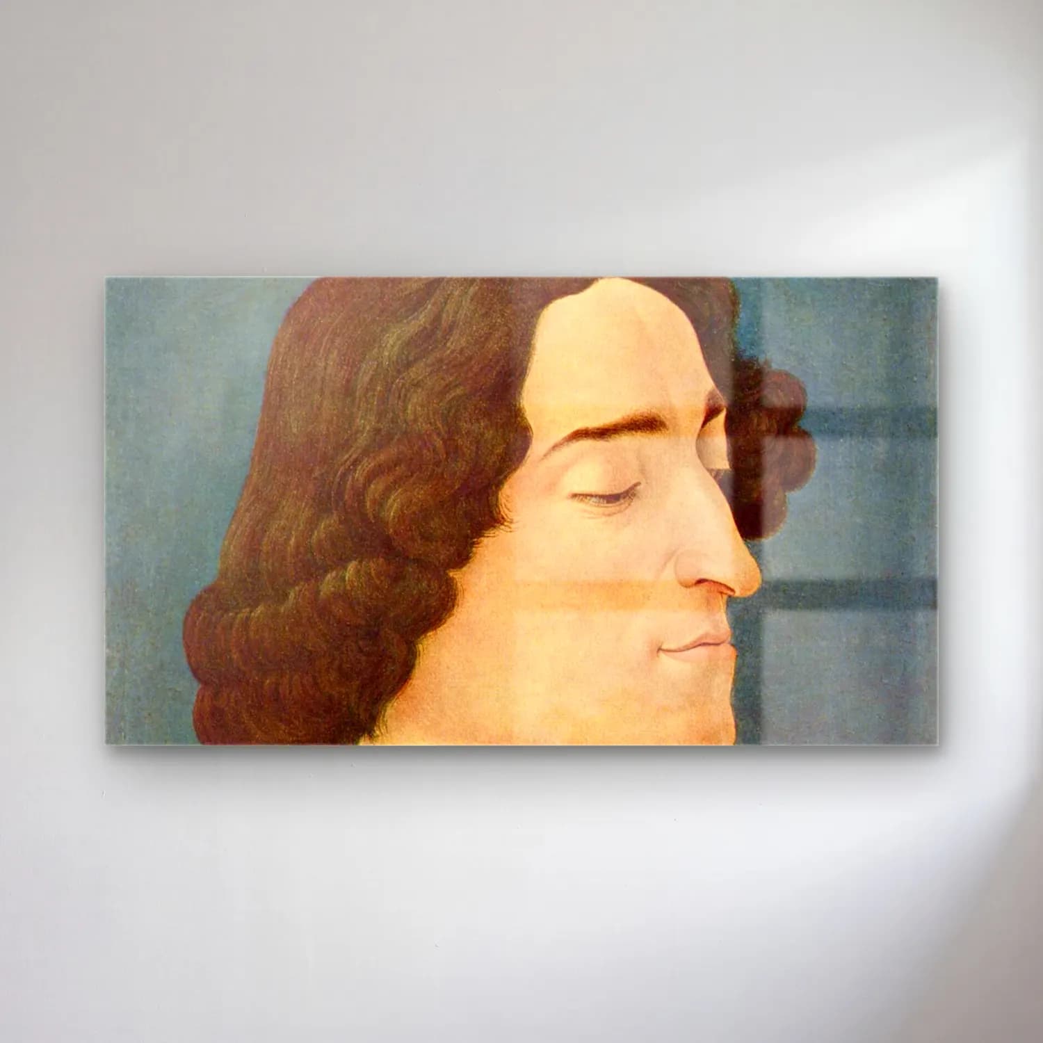 Sandro Botticelli – Giuliano de Medici cam tablo — Sandro Botticelli – Giuliano de Medici — vintage erkek portresi