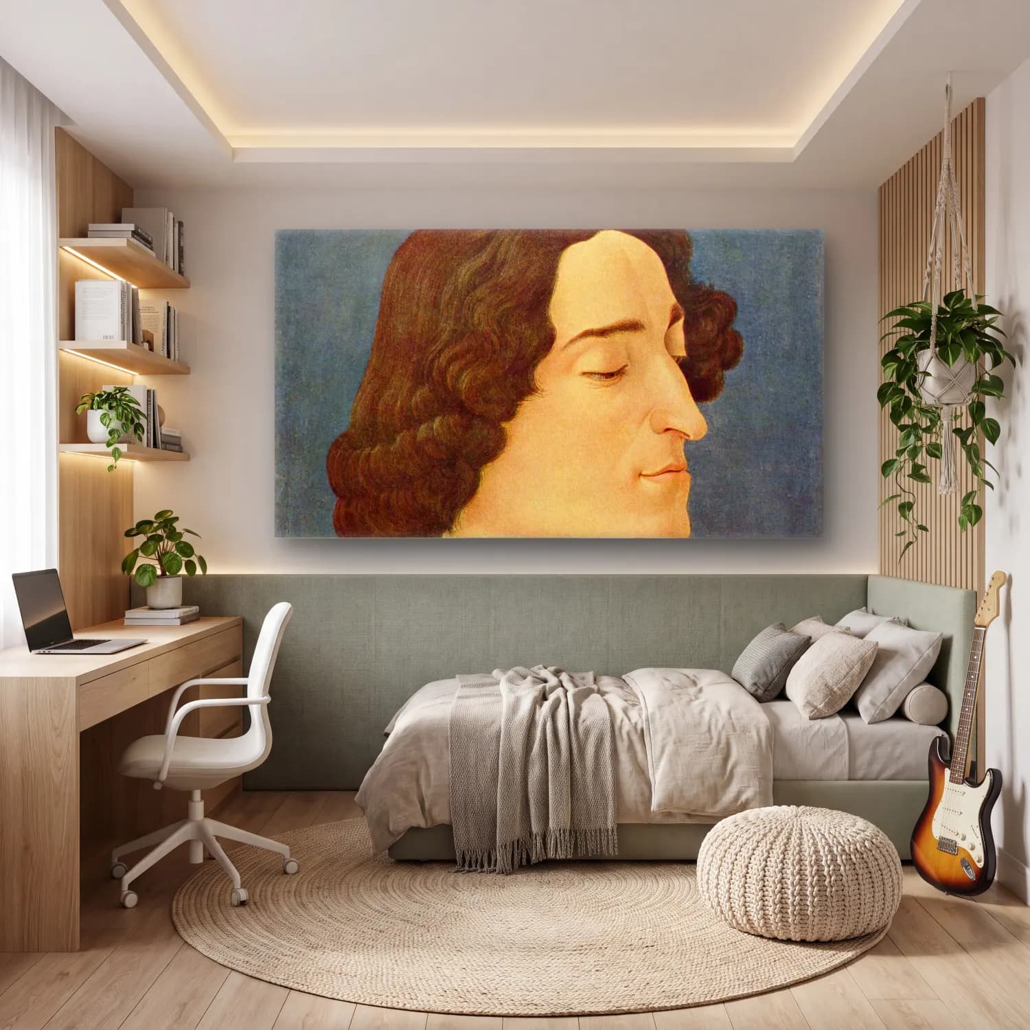 Sandro Botticelli – Giuliano de Medici cam tablo — genç odasında