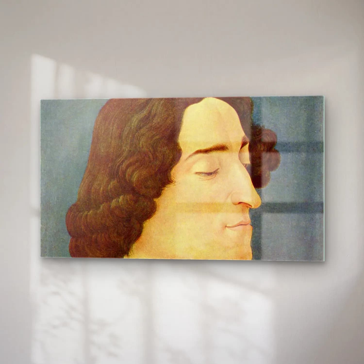Sandro Botticelli – Giuliano de Medici cam tablo — sağ açıdan görünüm